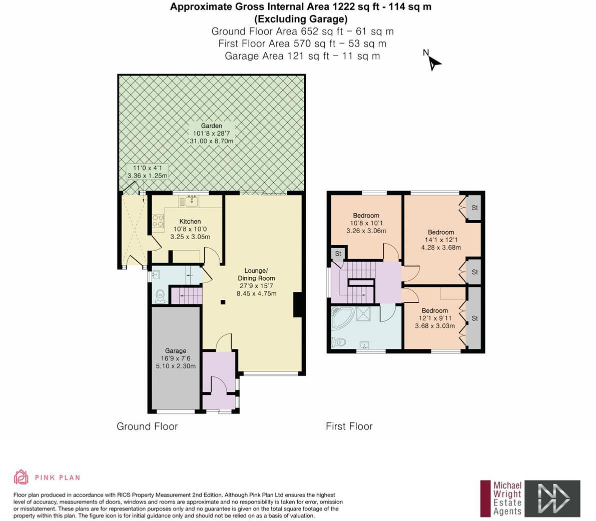 Seafield Road, Arnos Grove, N11 floorplan