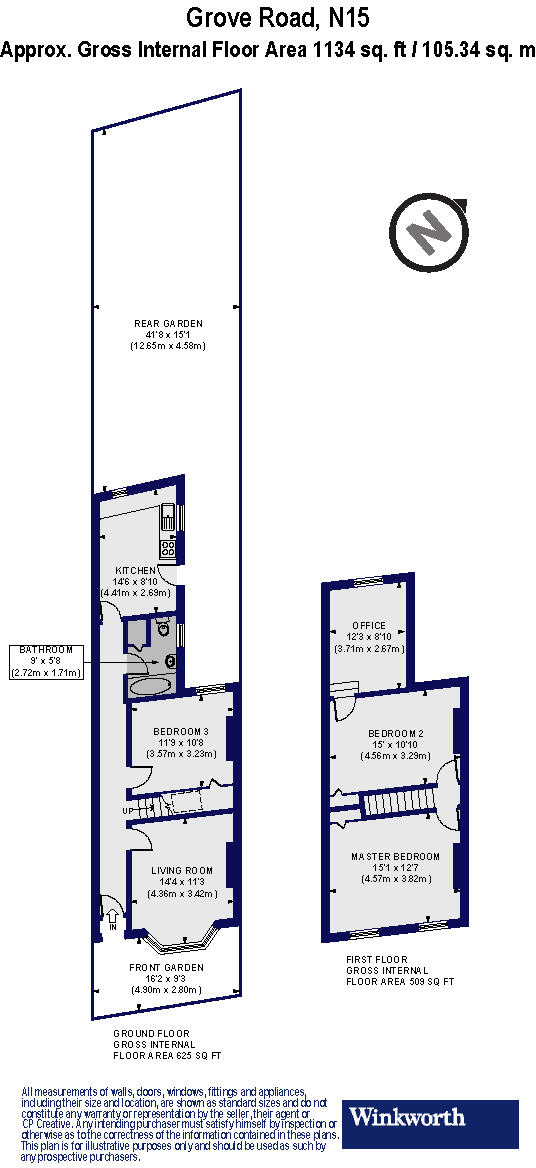 Grove Road, London, N15 floorplan