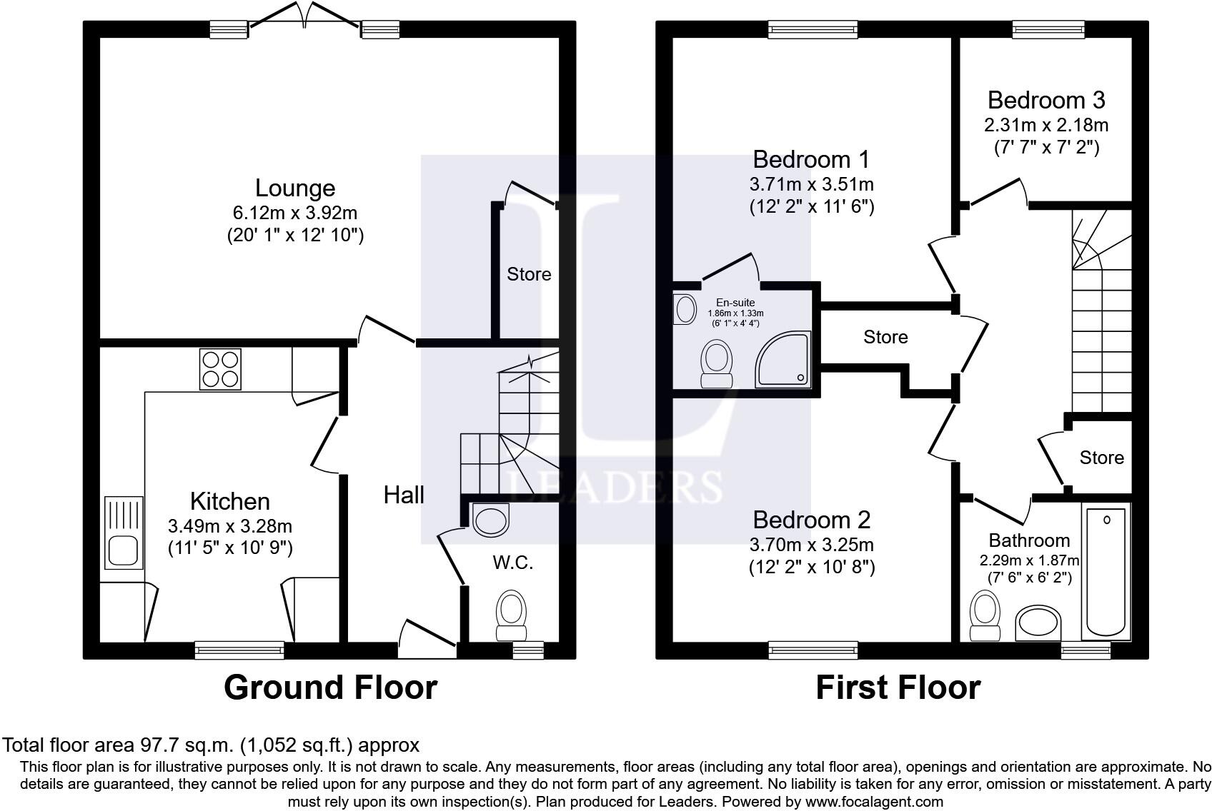 Blake Close, Nottingham, NG3 floorplan