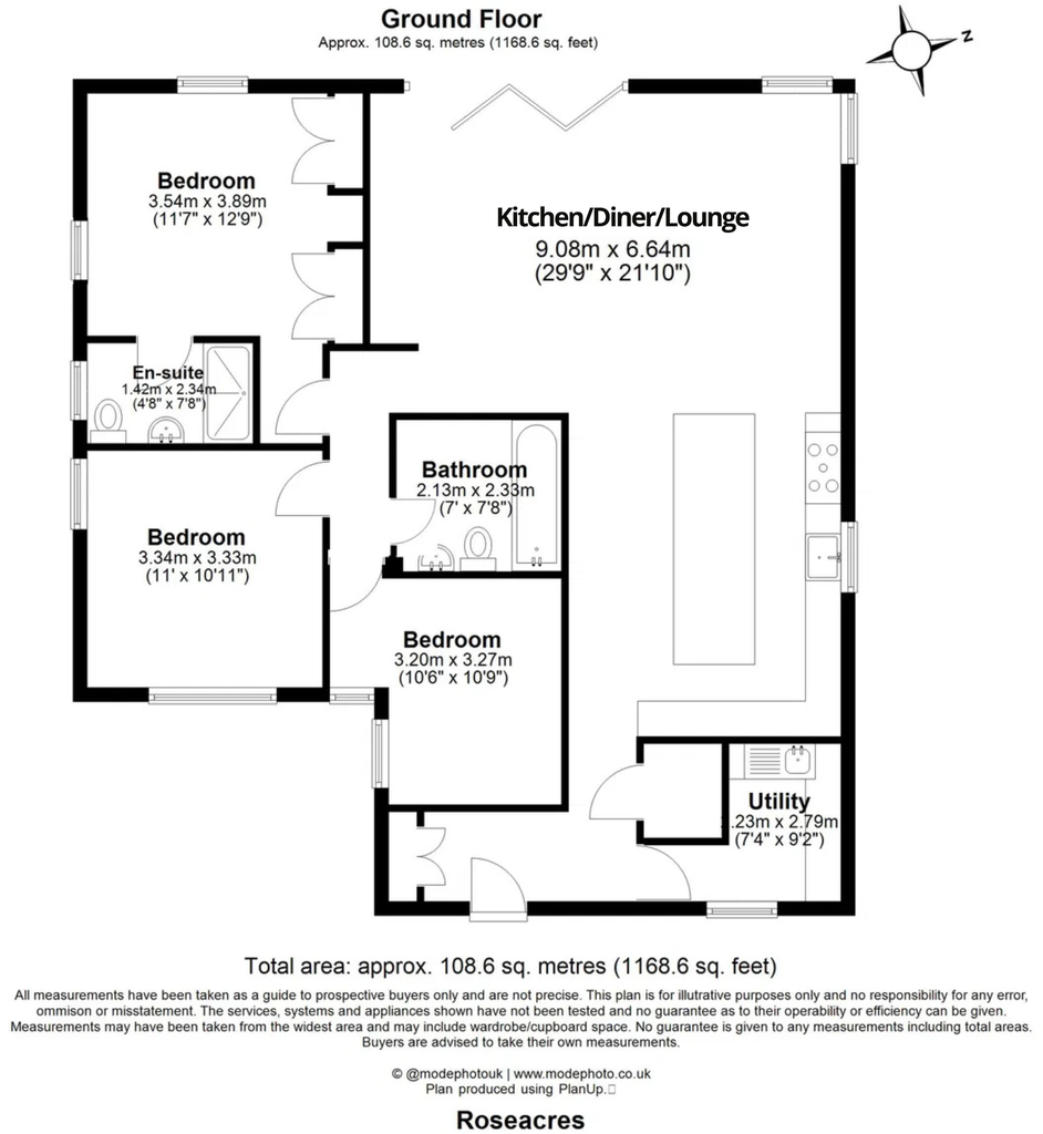 Roseacres, Sawbridgeworth, CM21 0BU floorplan