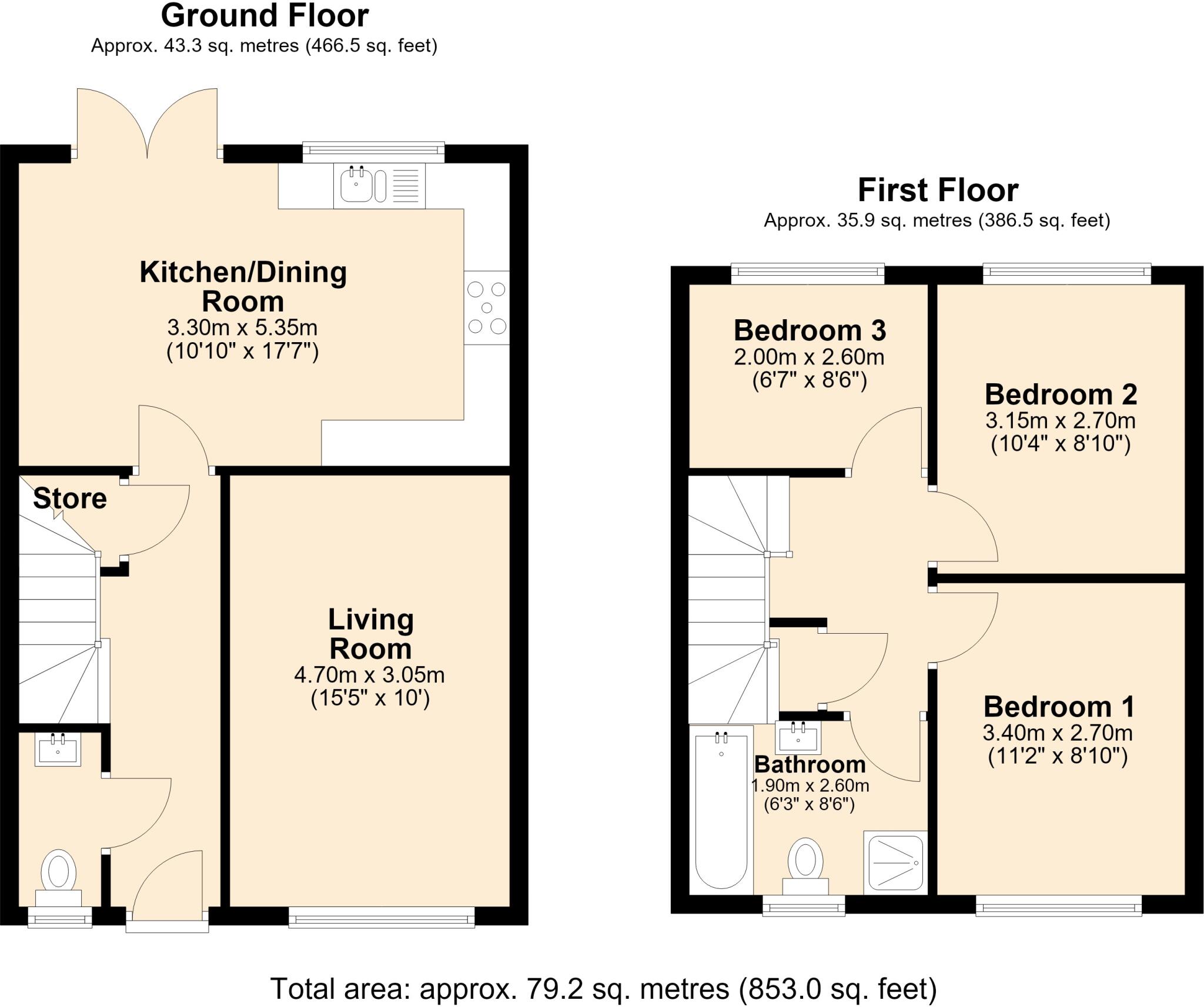 Blackberry Lane, Brinnington, Stockport floorplan