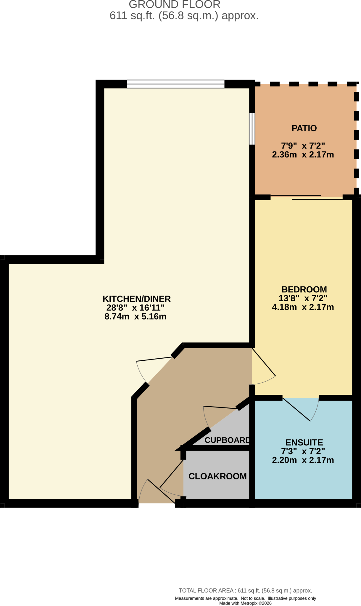 115 Cherrydown East, Basildon, Essex SS16 5GL floorplan