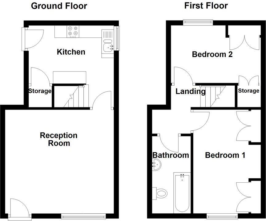 Lidgett, Colne floorplan