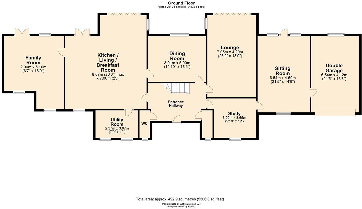 Broadway, Llanblethian, Cowbridge, Vale of Glamorgan, CF71 7EY floorplan