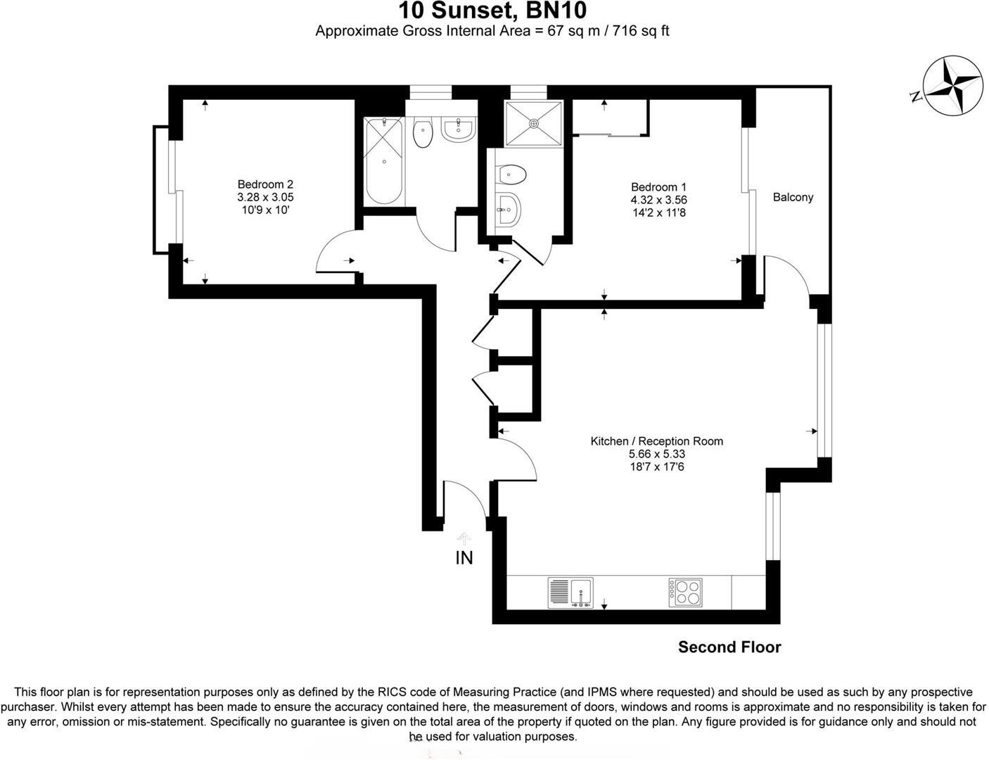 16 South Coast Road, Peacehaven floorplan