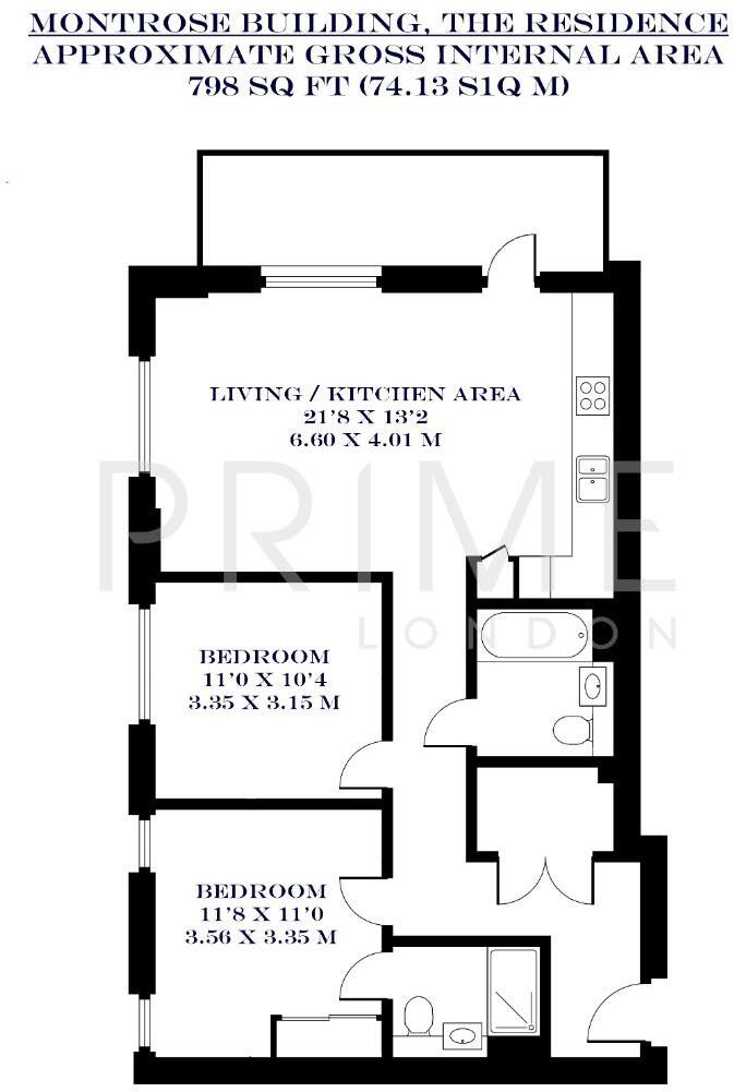 Montrose Building, Lexington Gardens, Nine Elms floorplan
