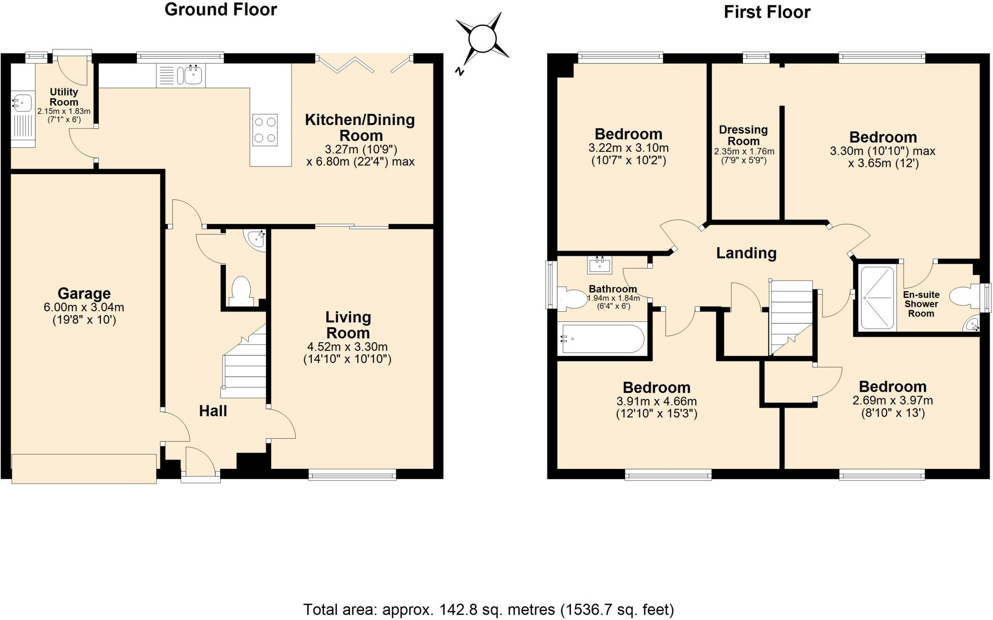 Ross-on-Wye, Small Cul-de-Sac, Great Value  Eco Home floorplan