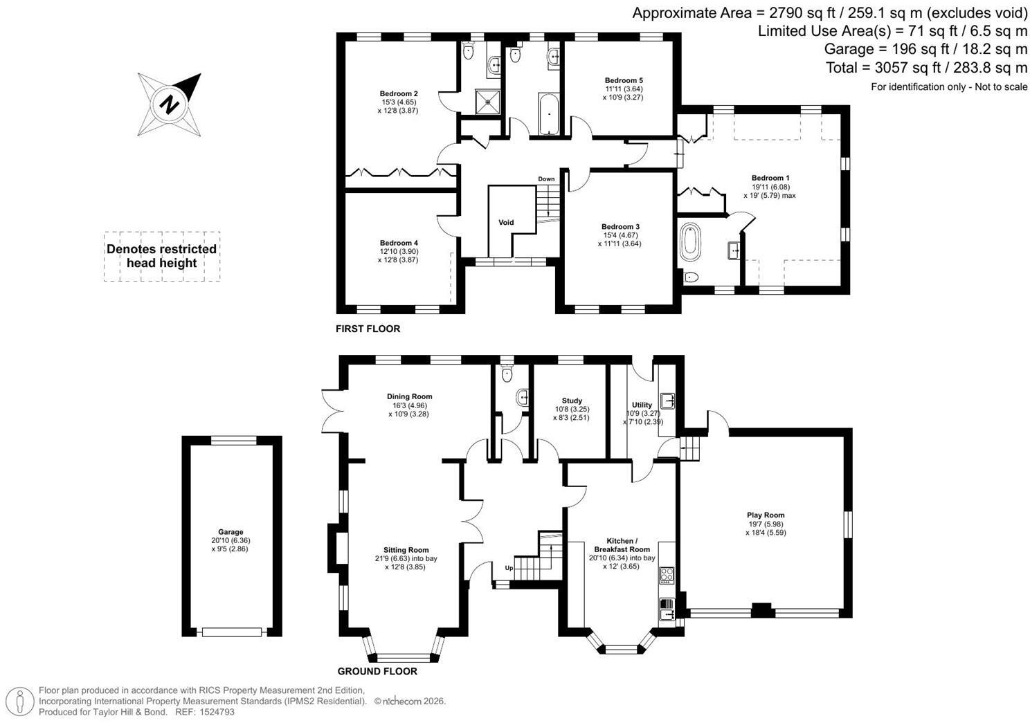 Giles Close, Fareham floorplan