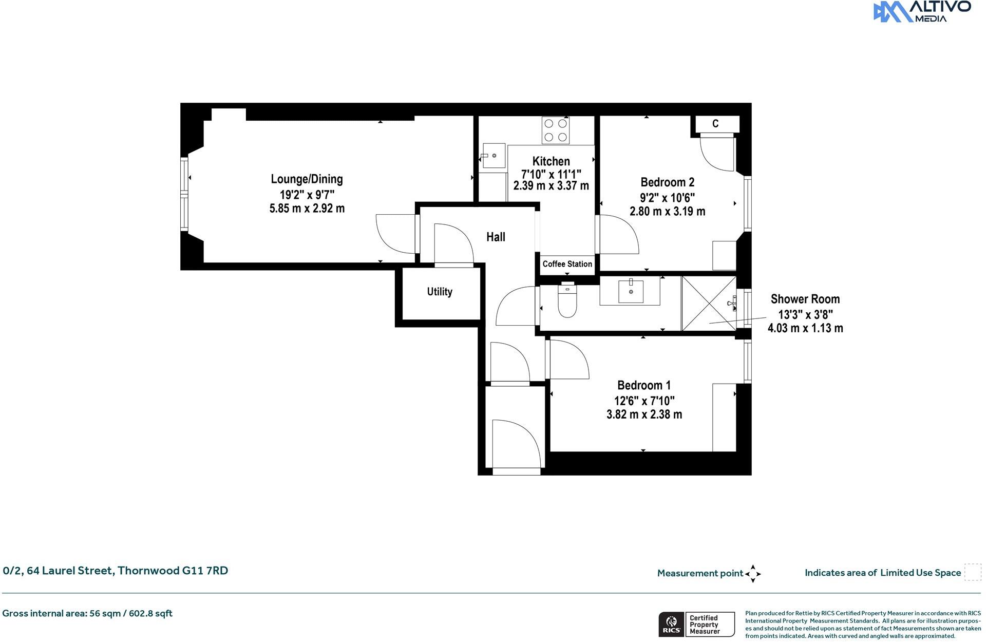 Laurel Street, Thornwood, Glasgow floorplan