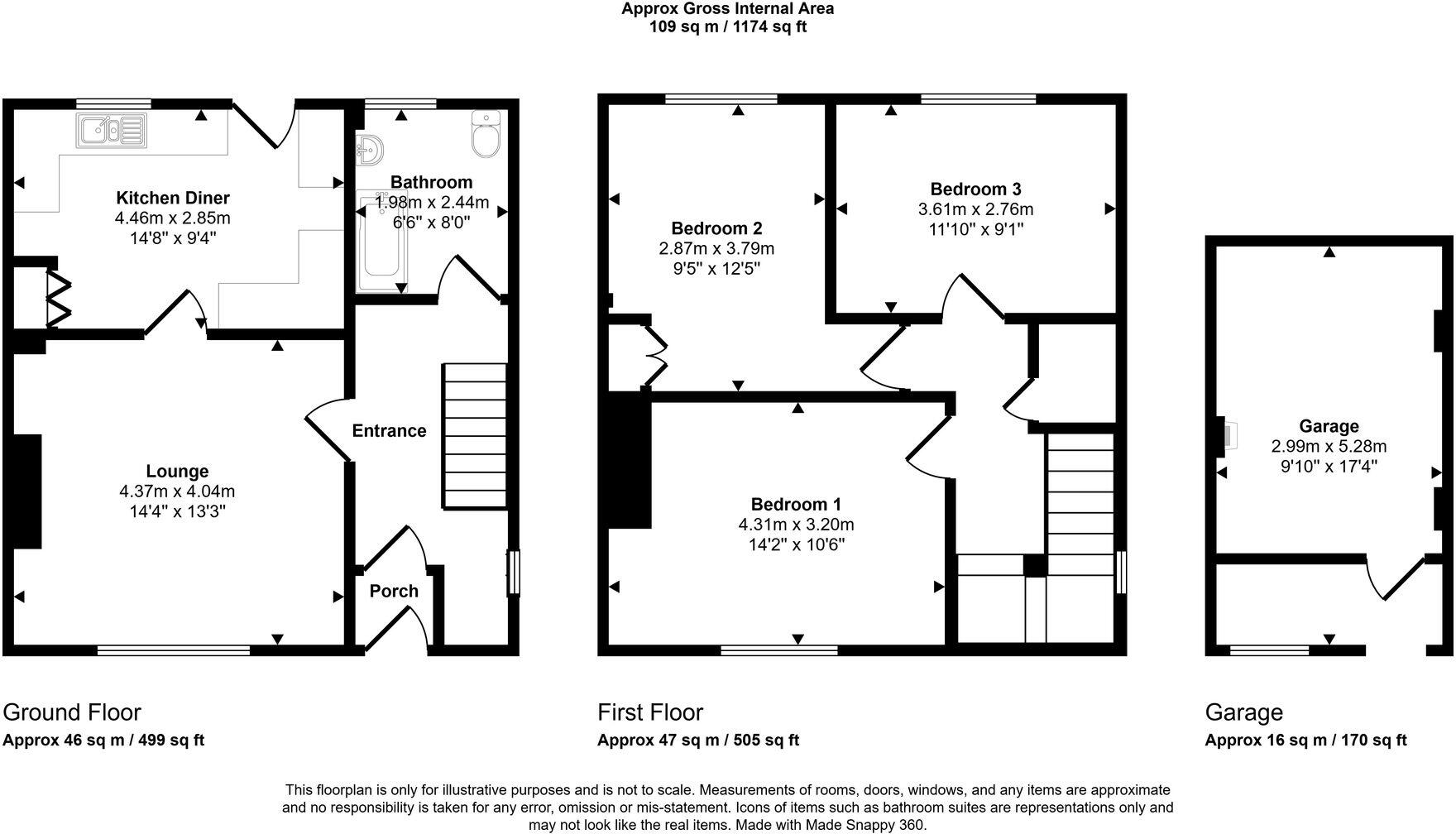 45 Druid Drive, Kilwinning, KA13 7BB floorplan