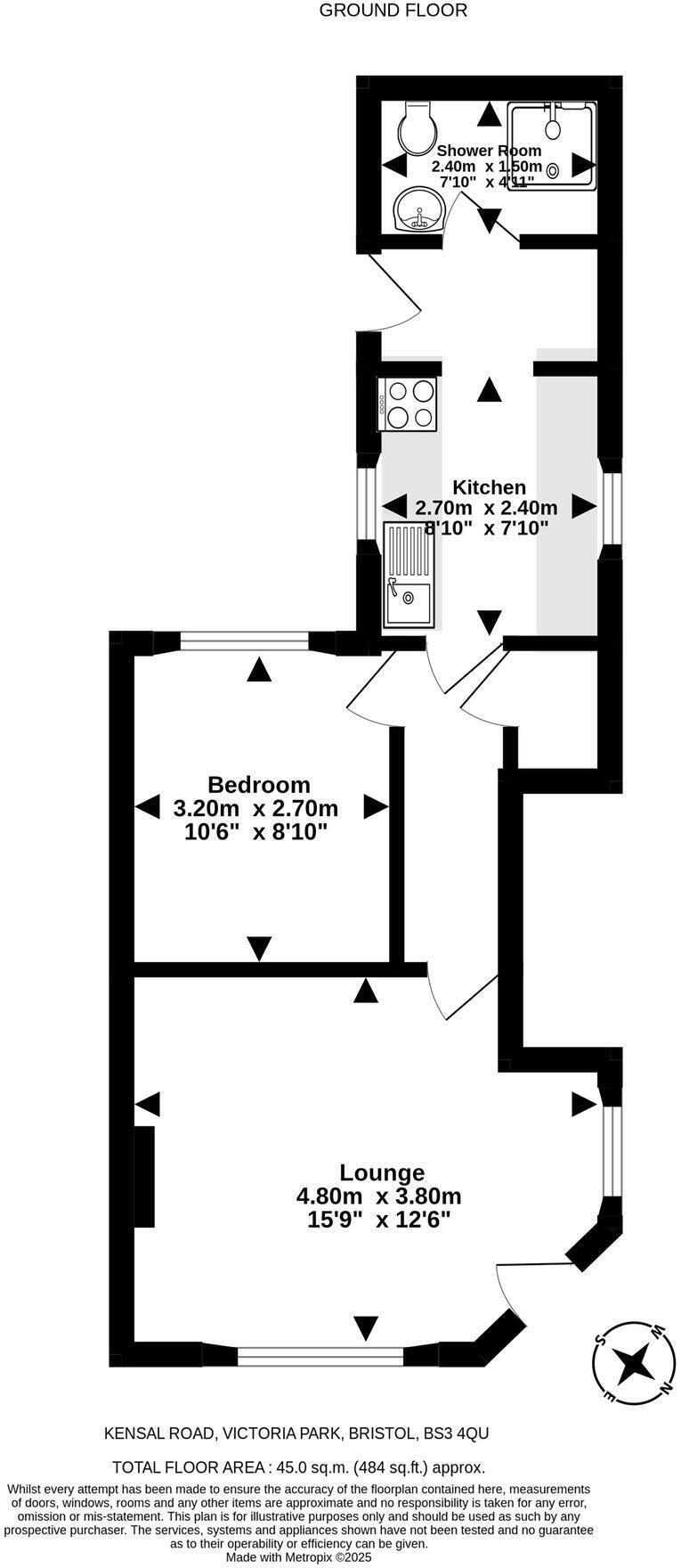 Kensal Avenue - Victoria Park floorplan