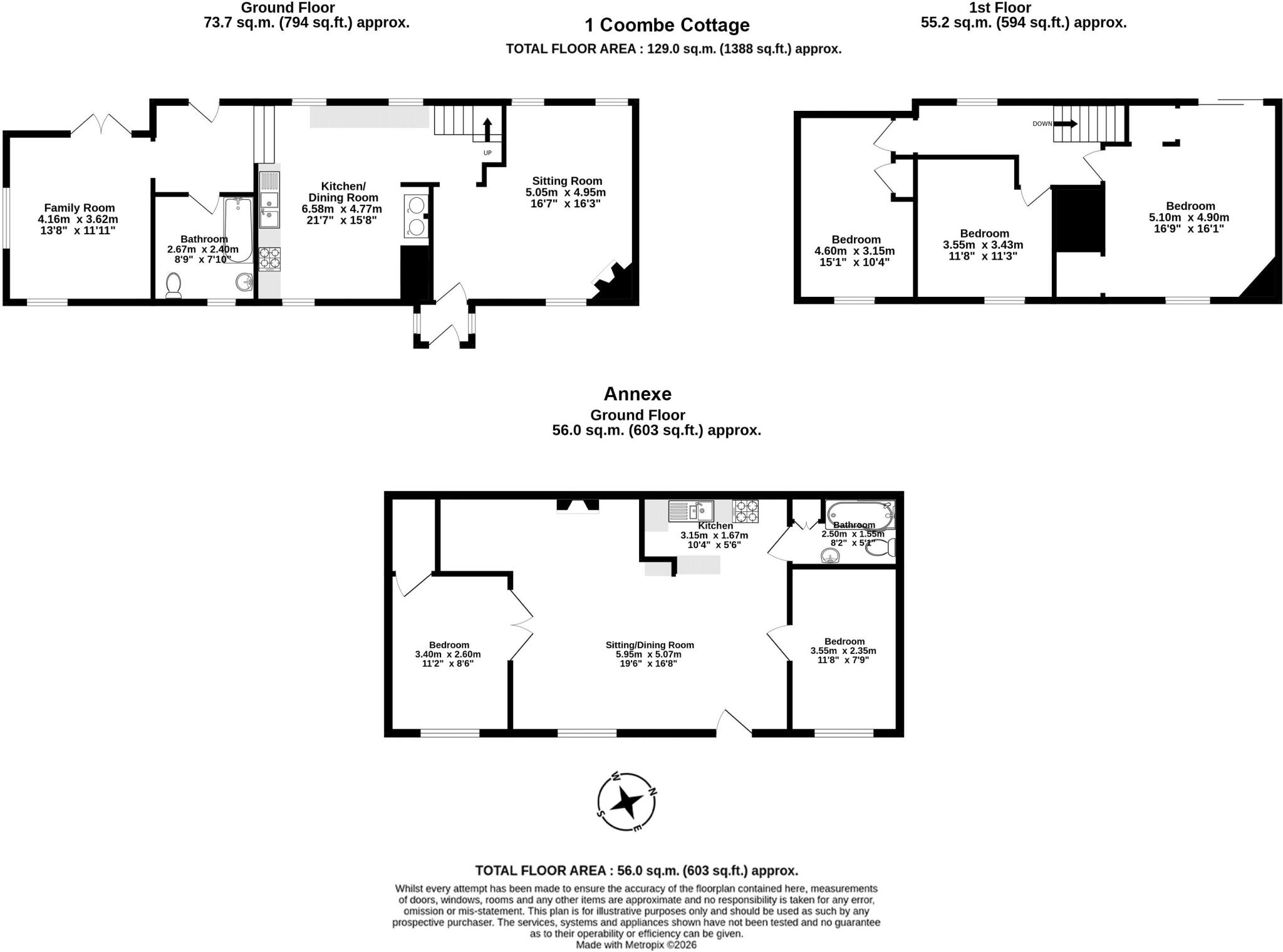 Deancombe, Buckfastleigh floorplan