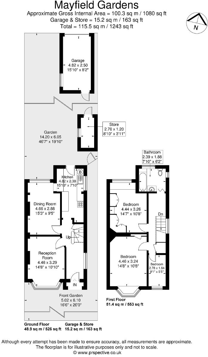 Mayfield Gardens, Hanwell, London, W7 3RD floorplan