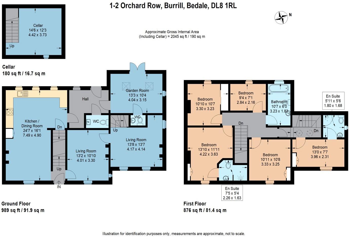 Row, Burrill, Bedale, North Yorkshire floorplan