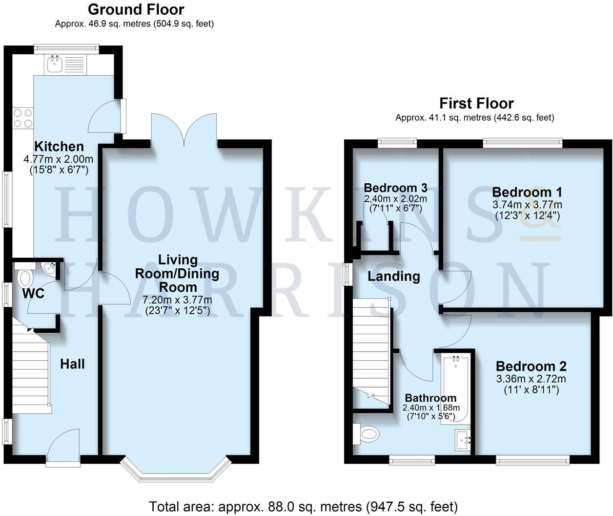 Crescent Road, Hugglescote, Coalville, LE67 floorplan