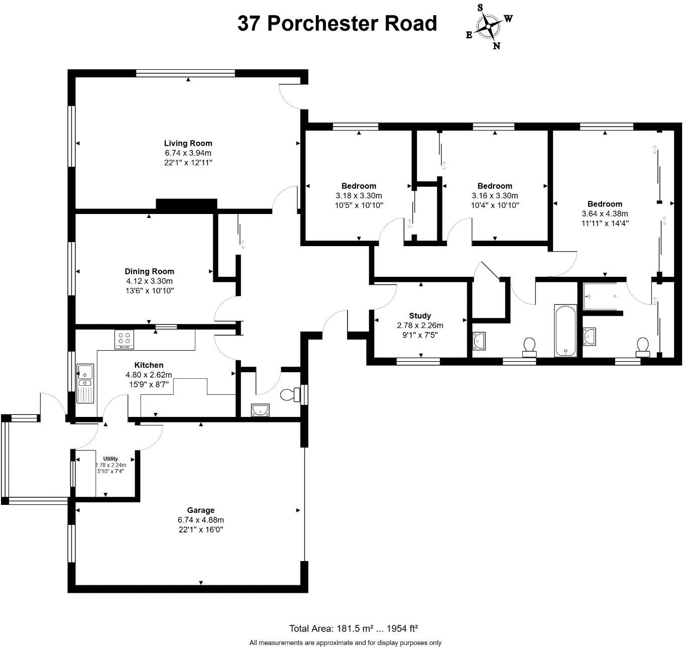 Porchester Road, Newbury, Berkshire, RG14 floorplan