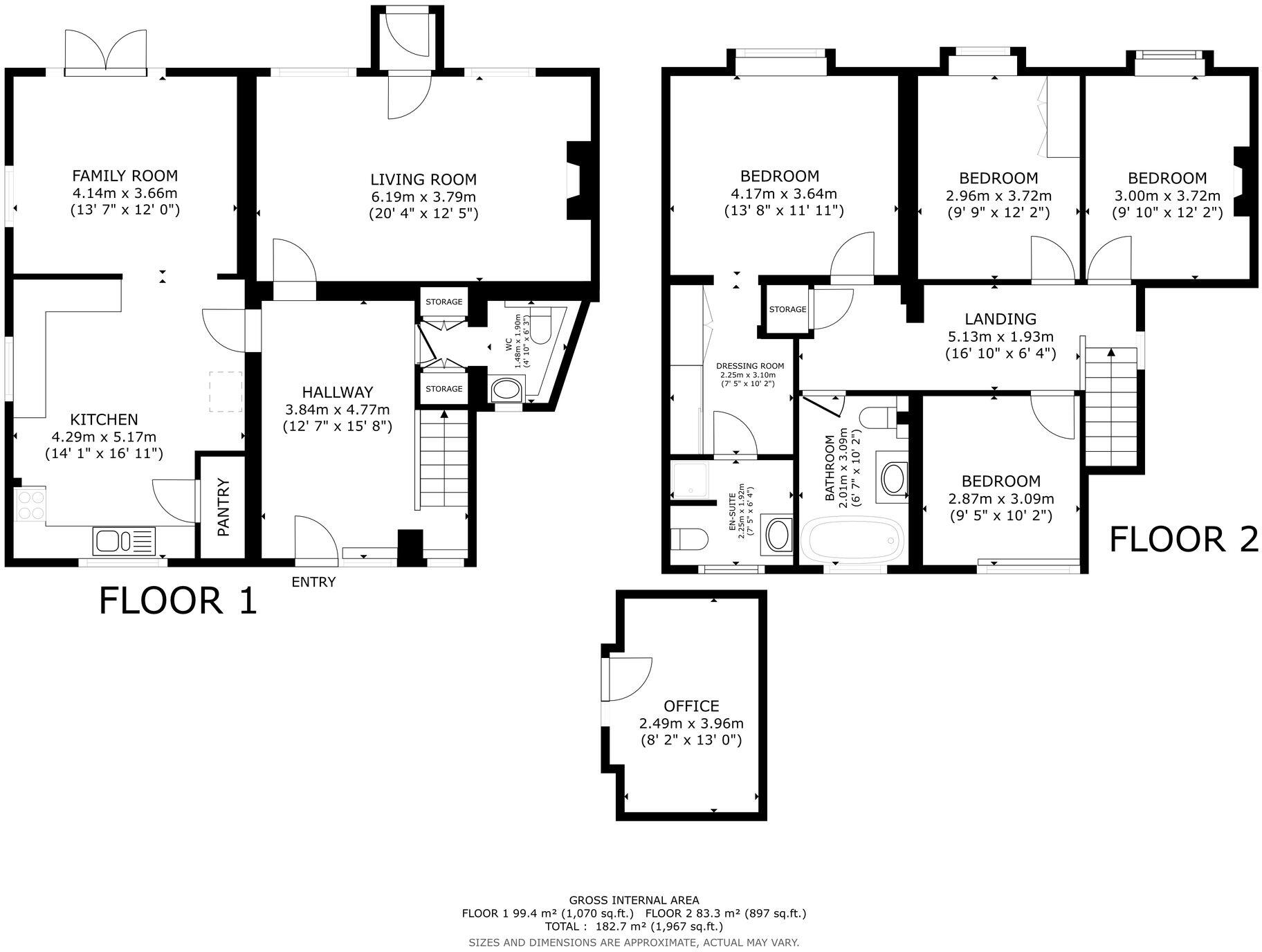 Burra Cottage, Witney Road, Long Hanborough OX29 floorplan