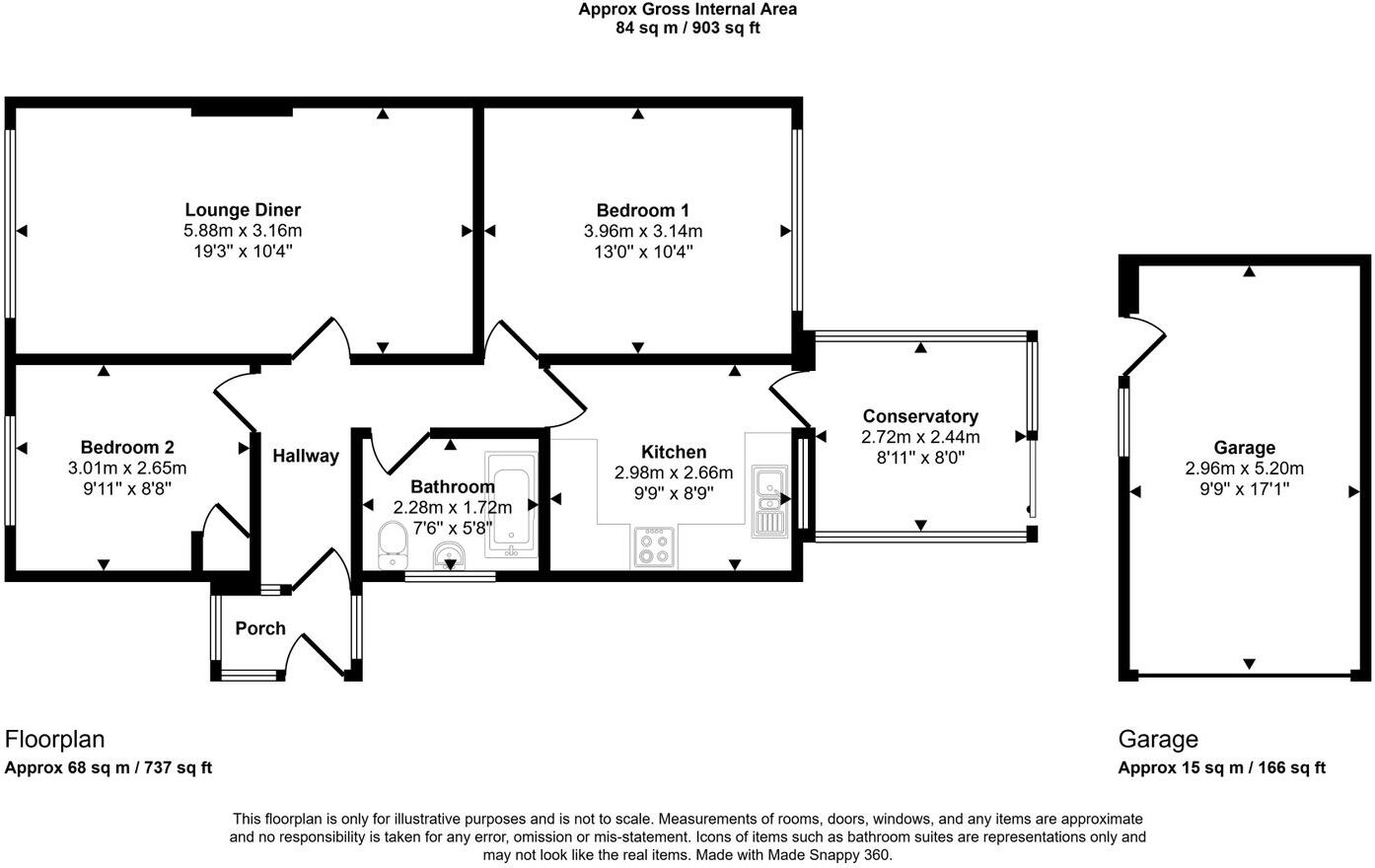 Ffordd Y Berllan, Towyn, Abergele, LL22 floorplan