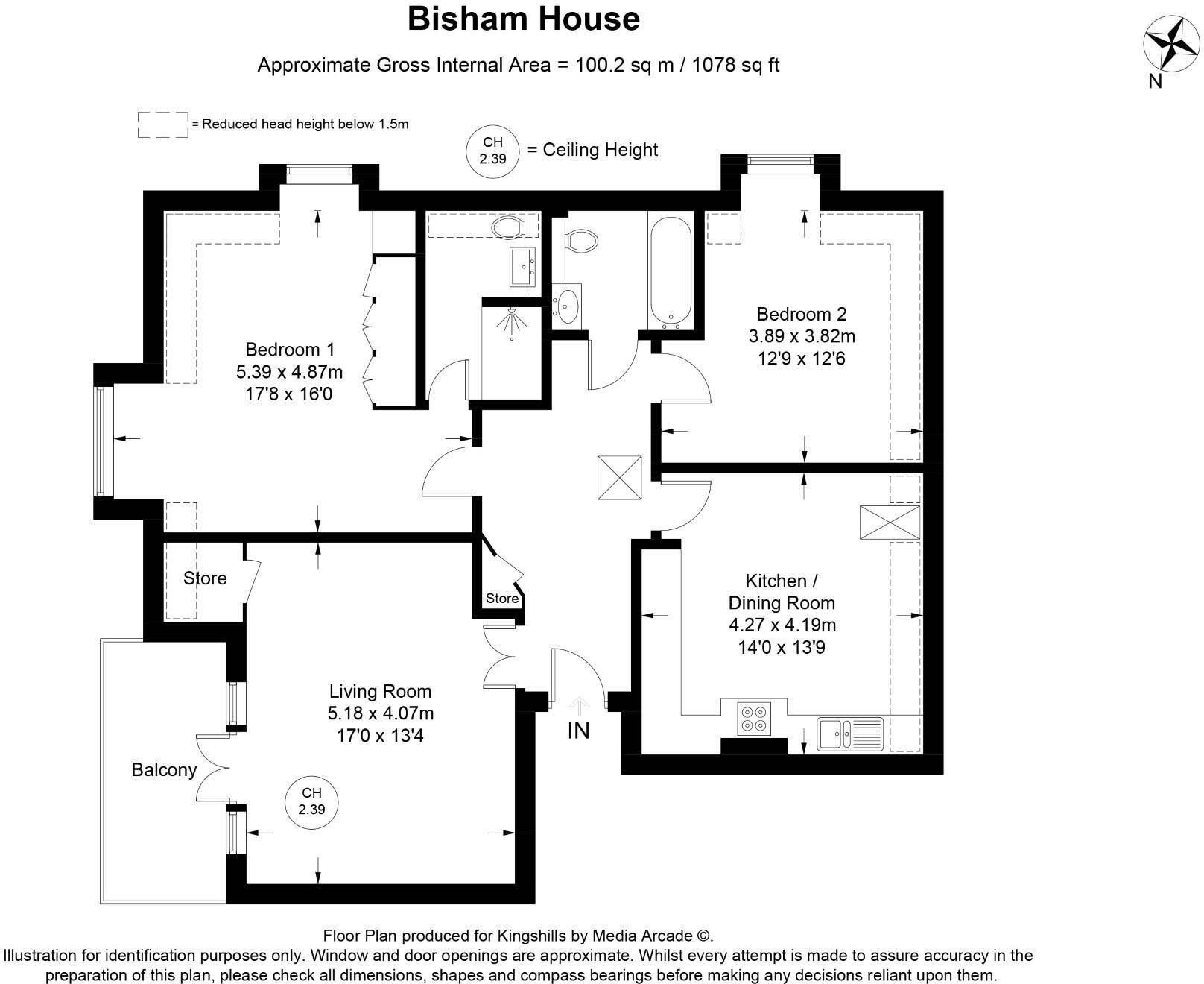 Bisham House, Woodside Gardens, Marlow, Buckinghamshire, SL7 1FQ floorplan