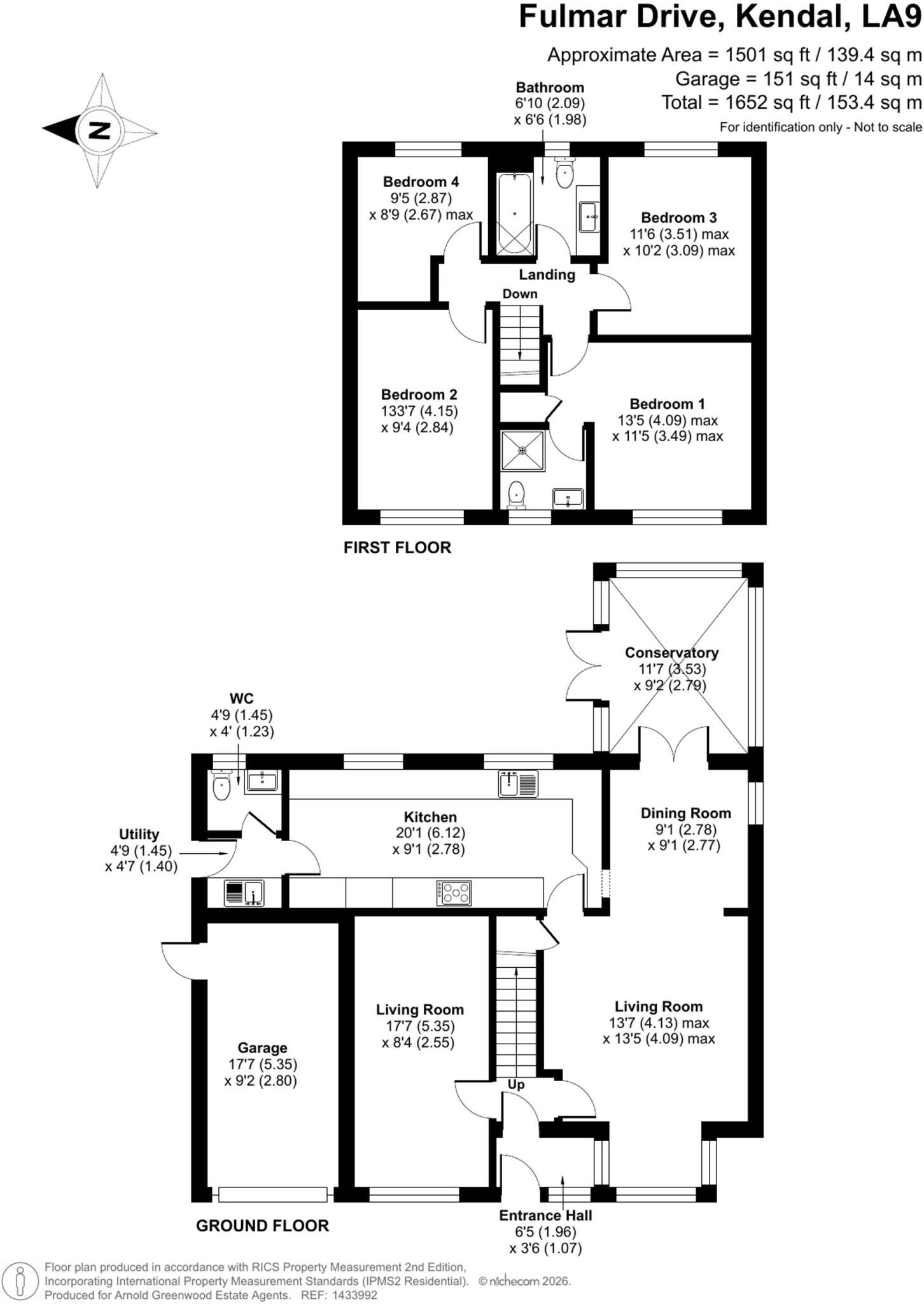 Fulmar Drive, Kendal, LA9 floorplan