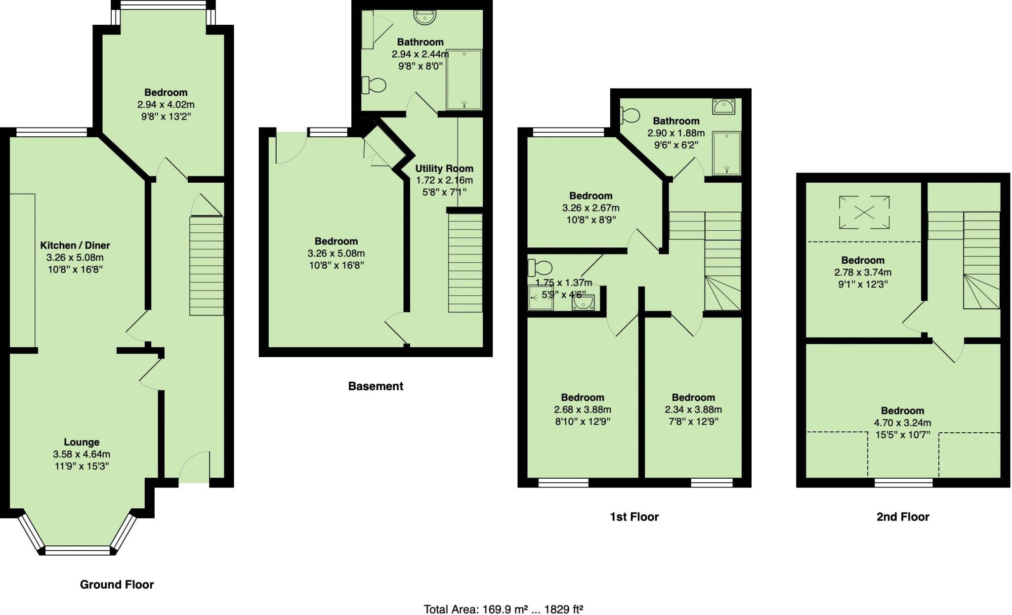 St. Michaels Crescent, Leeds floorplan