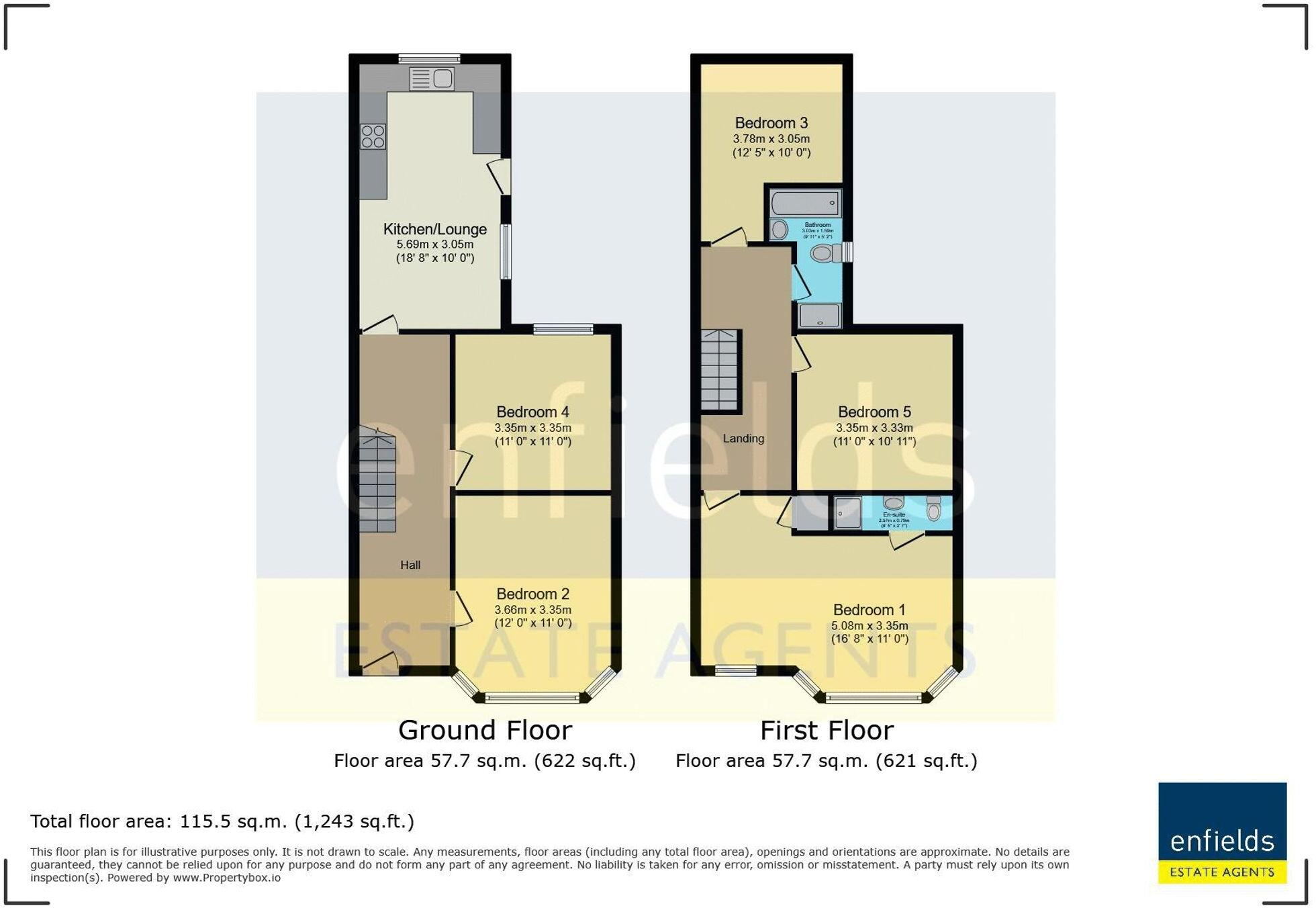 Elmes Road, Bournemouth, BH9 floorplan