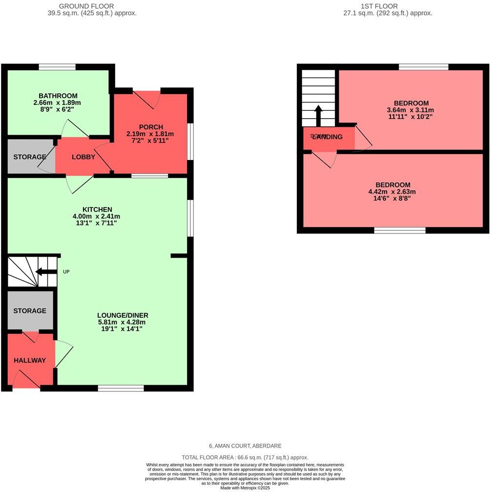 Aman Court, Cwmaman, Aberdare floorplan