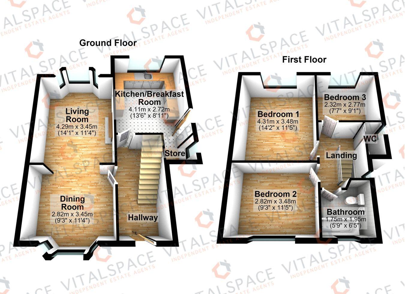 Hawthorn Avenue, Urmston, Manchester, M41 floorplan