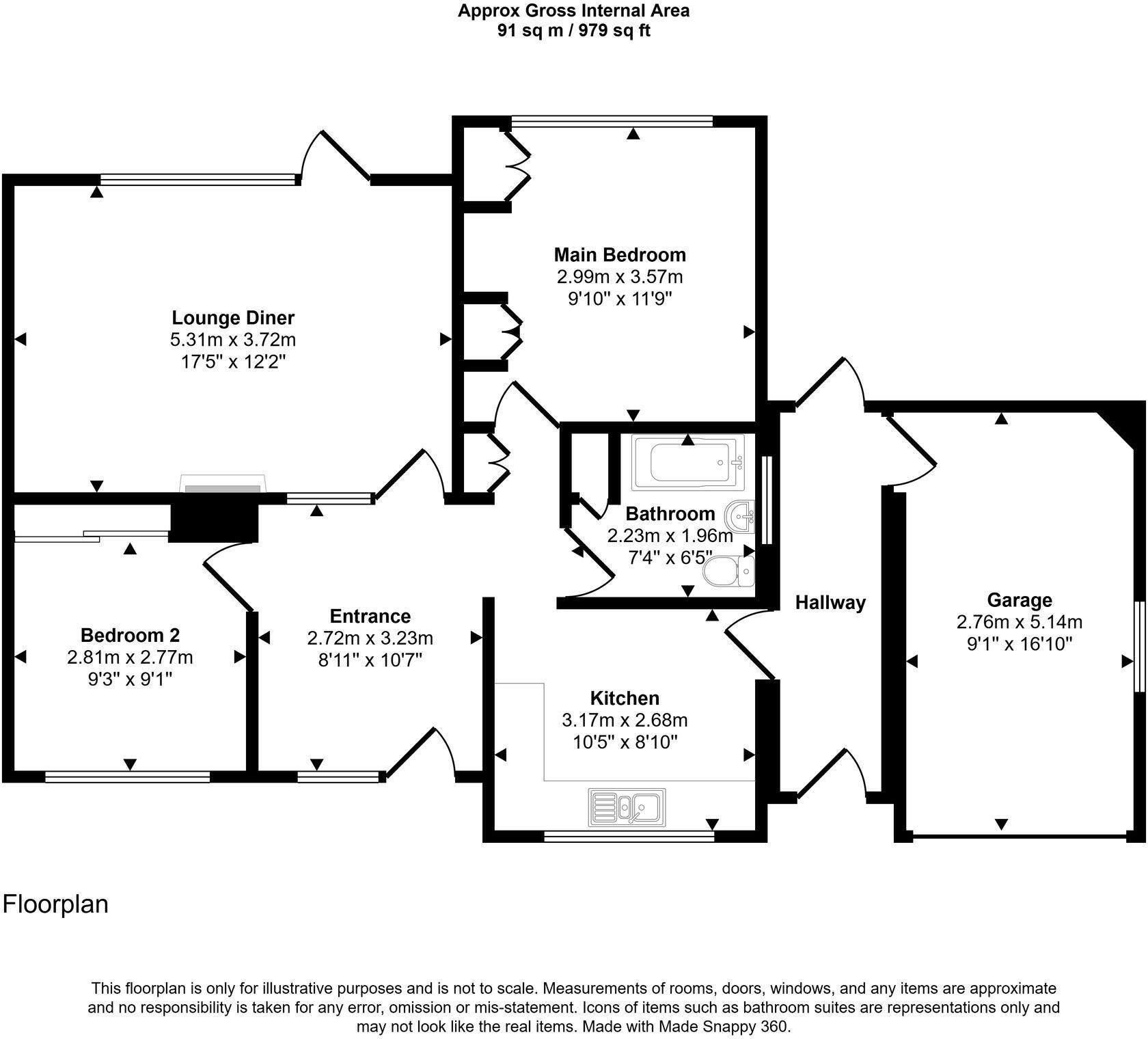Wordsworth Avenue, Wigan, WN1 floorplan