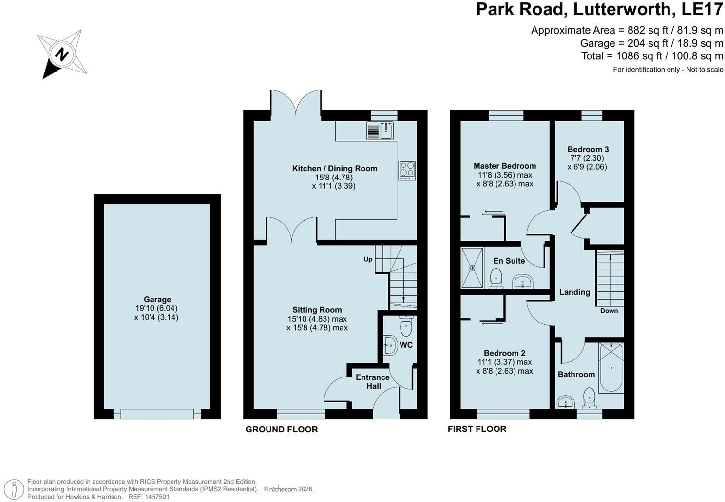 Park Road, Lutterworth, Leicestershire, LE17 floorplan
