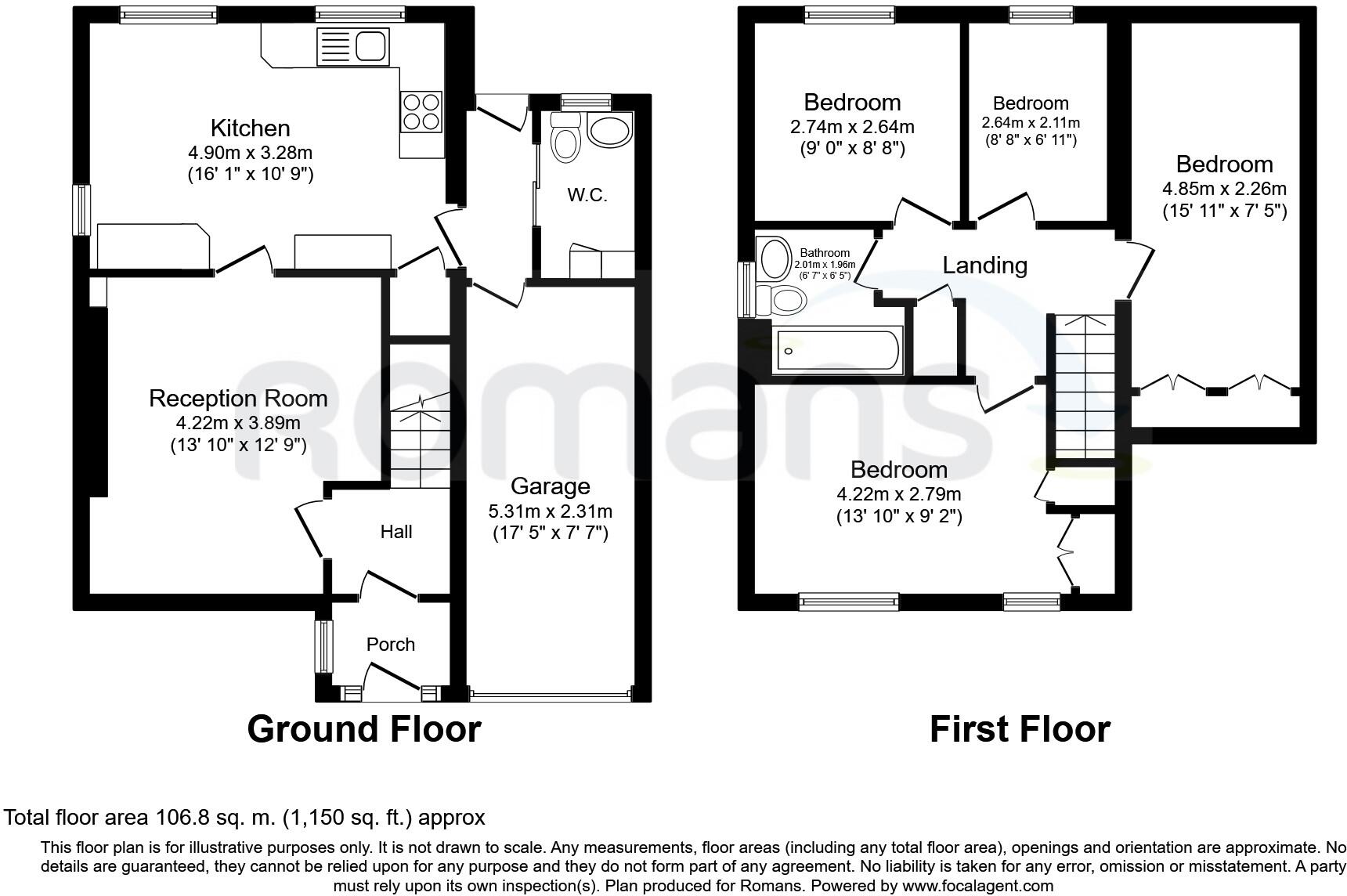Marefield, Lower Earley, Reading, RG6 floorplan