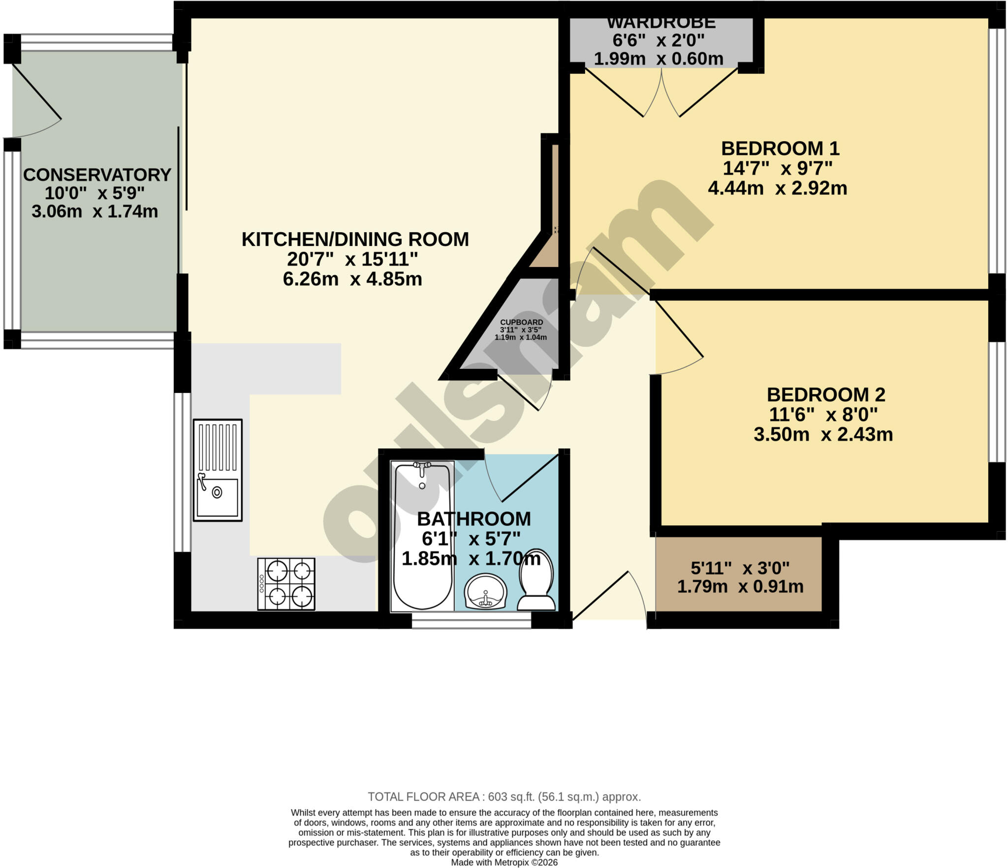Burnside Way, Birmingham, West Midlands, B31 floorplan