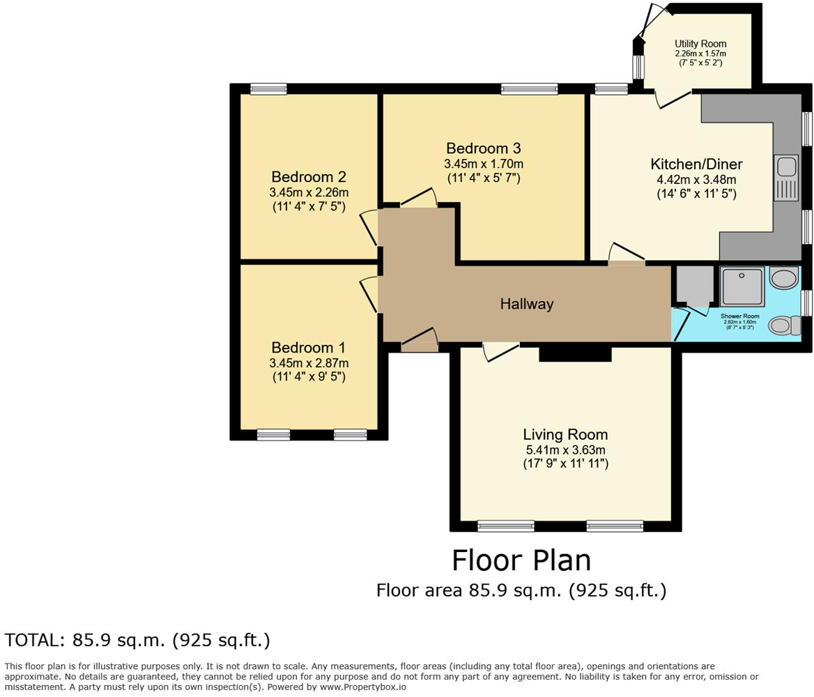 Vicarage Road, Landkey, Barnstaple, EX32 floorplan
