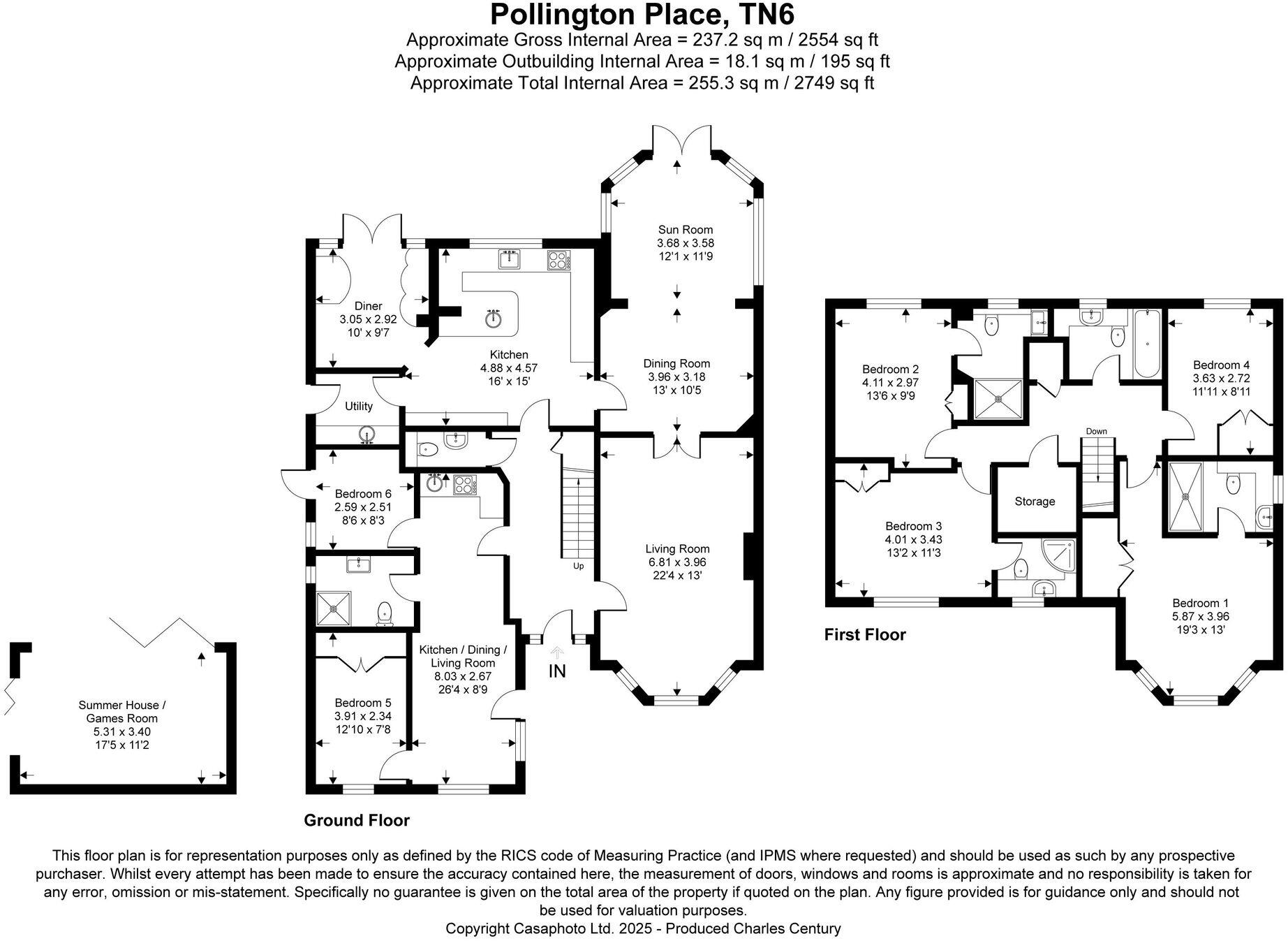 Pollington Place, Crowborough, TN6 floorplan