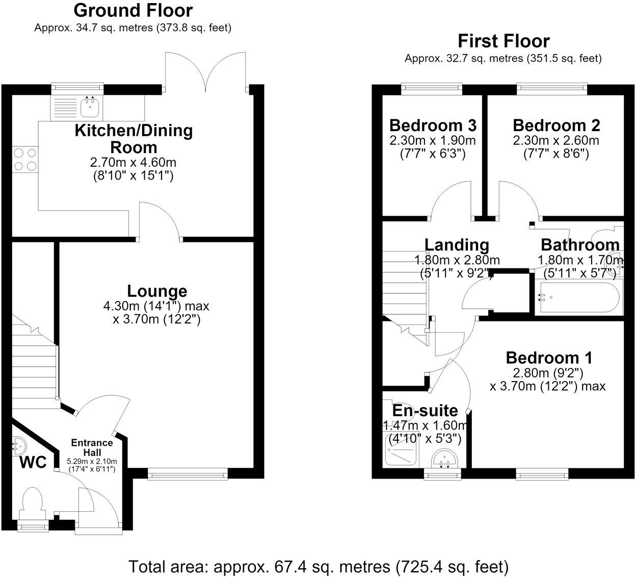 Kirk Way, Holdingham, Sleaford, Lincolnshire, NG34 floorplan