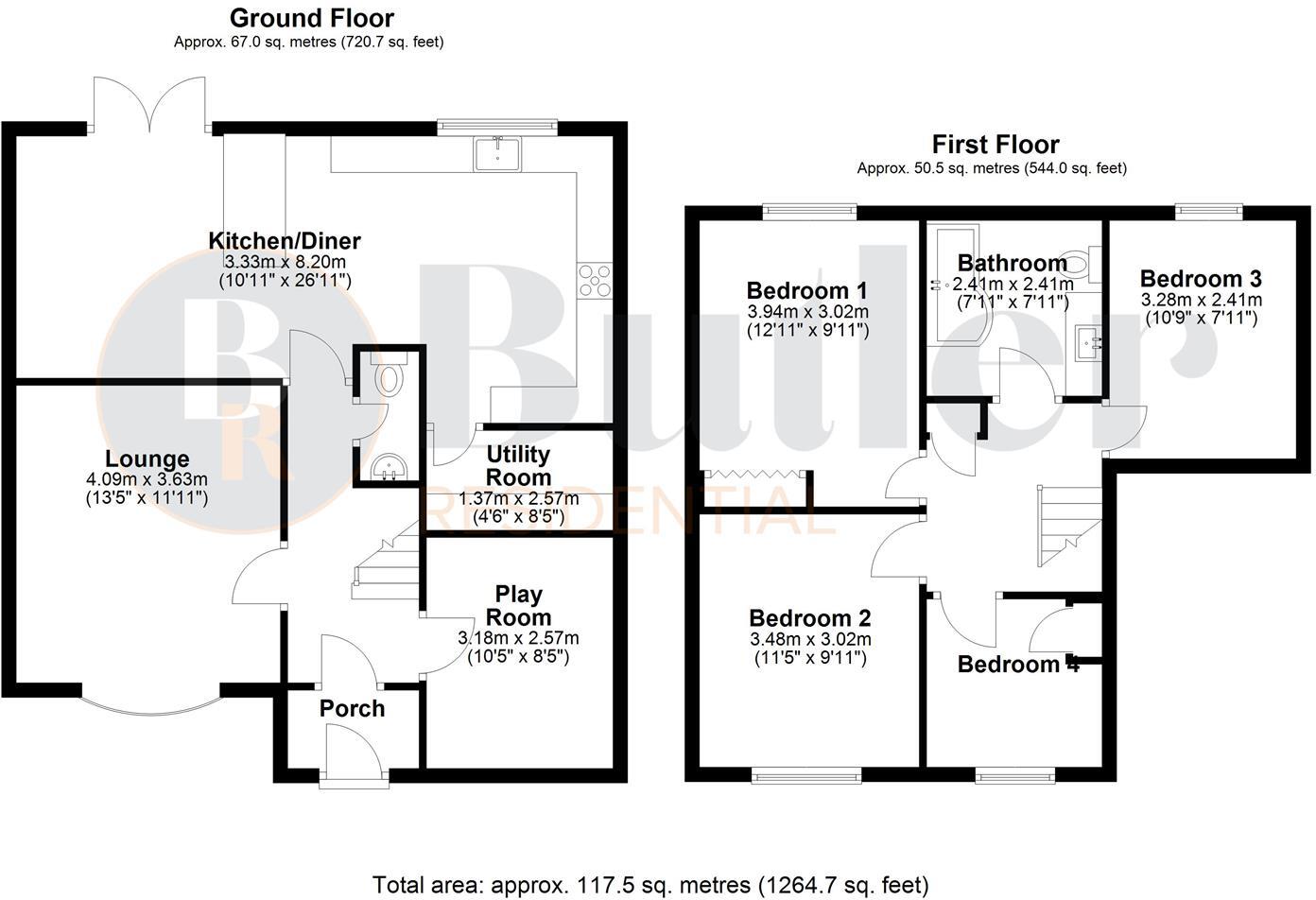 Edinburgh Drive, Eaton Socon, St. Neots floorplan