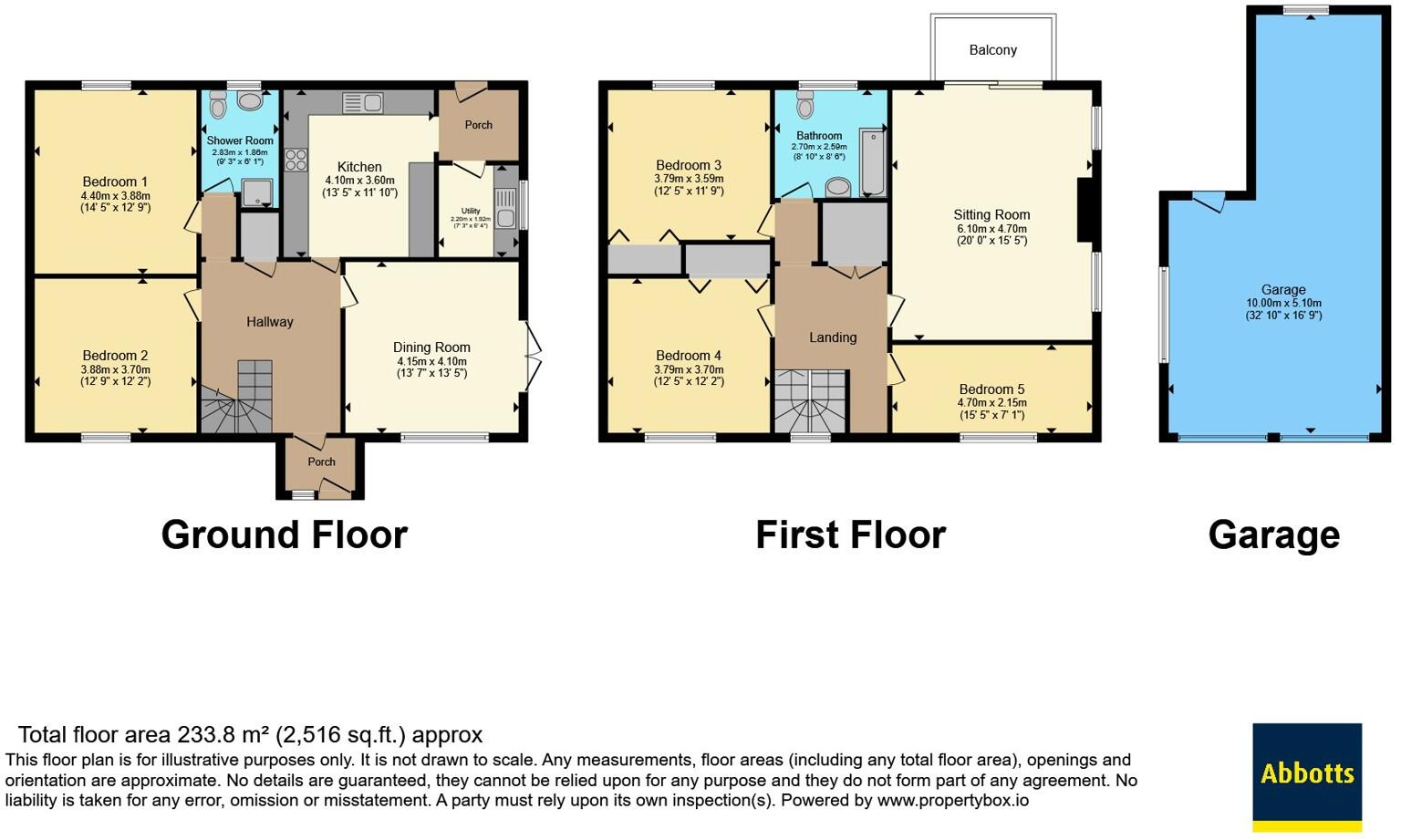 The Slade, Witcham, Ely, Cambridgeshire, CB6 floorplan