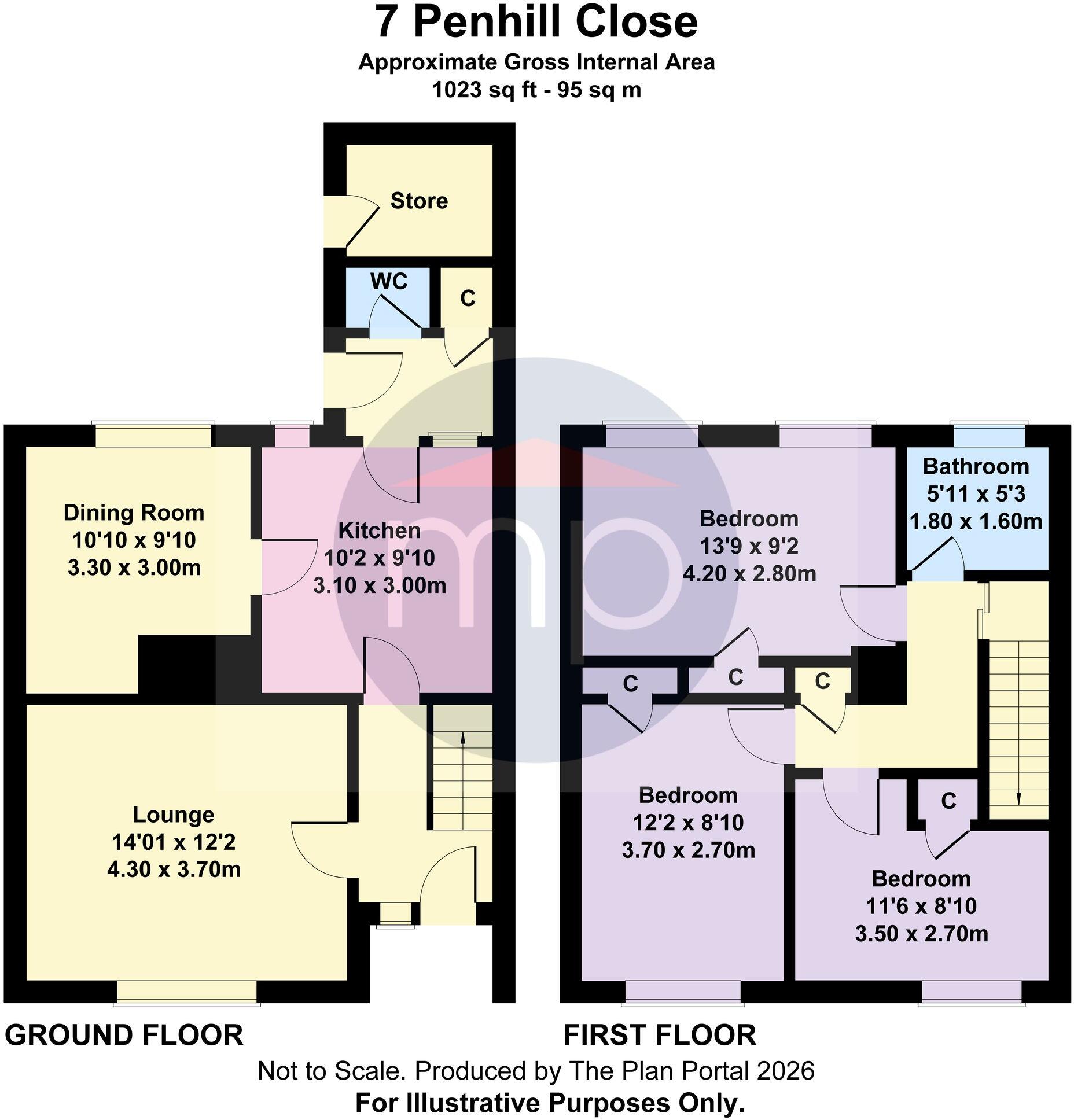 Penhill Close, Middlesbrough, TS3 floorplan