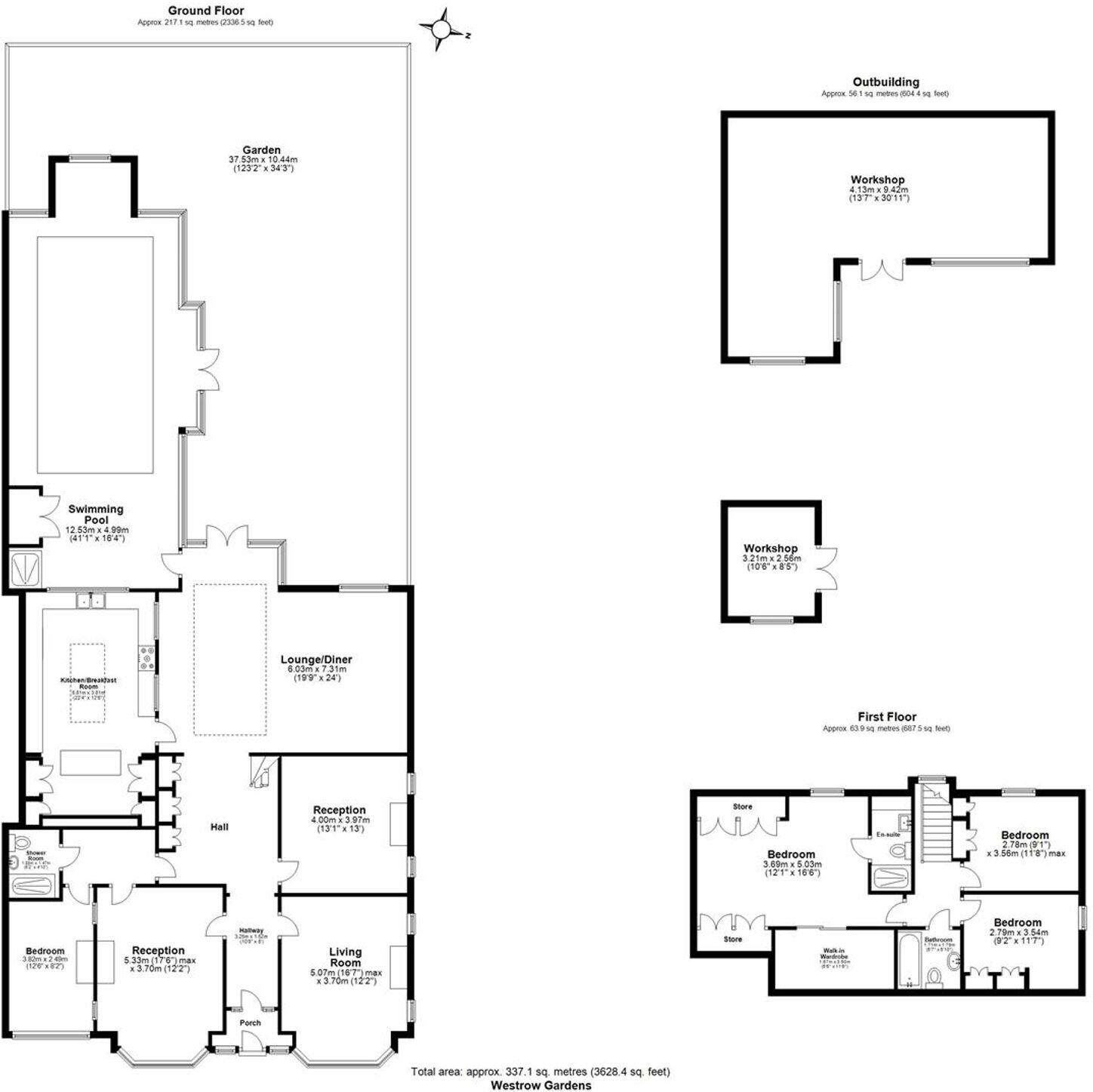 Westrow Gardens, Ilford, IG3 floorplan