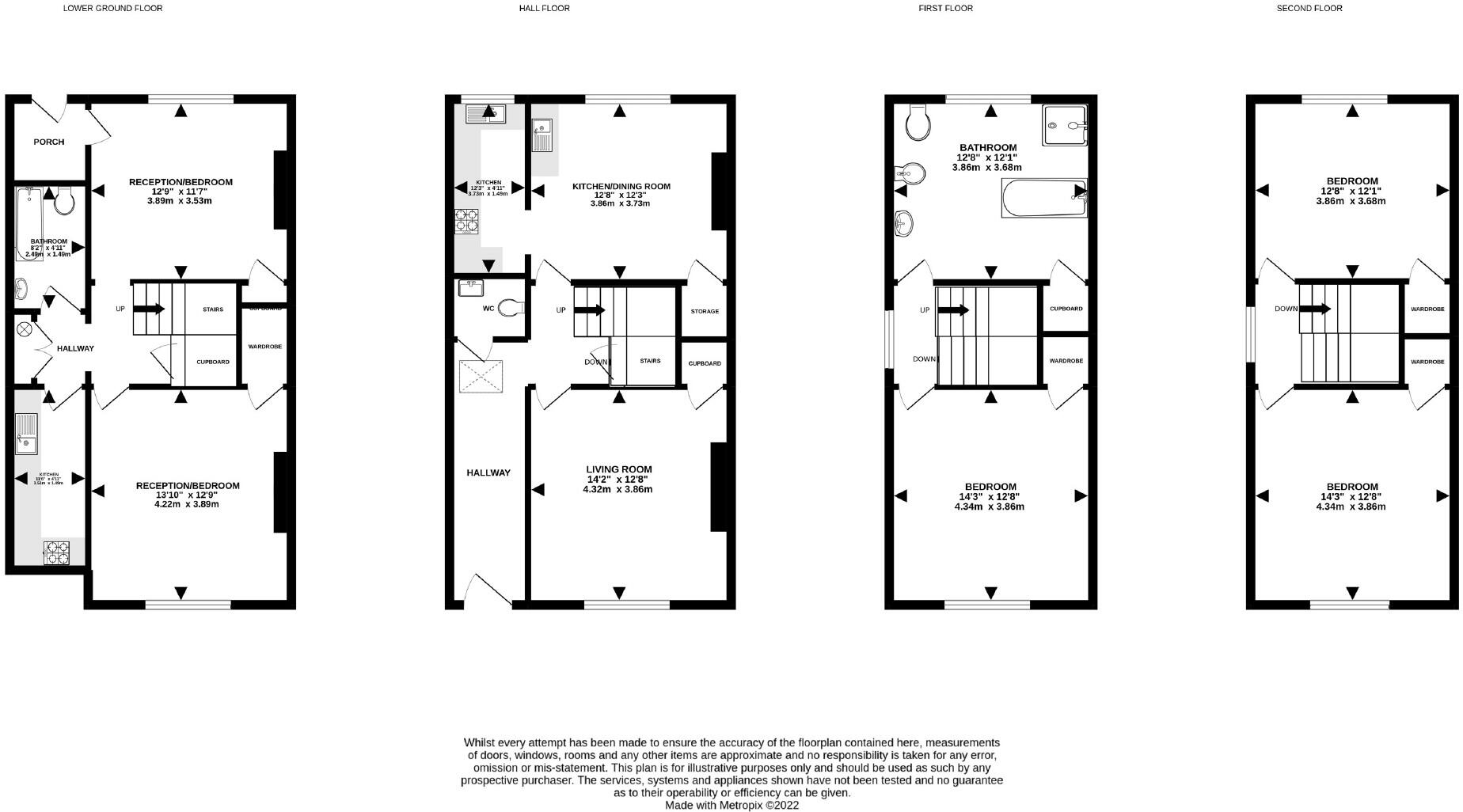 Highbury Villas, Kingsdown, Bristol, BS2 8BY floorplan