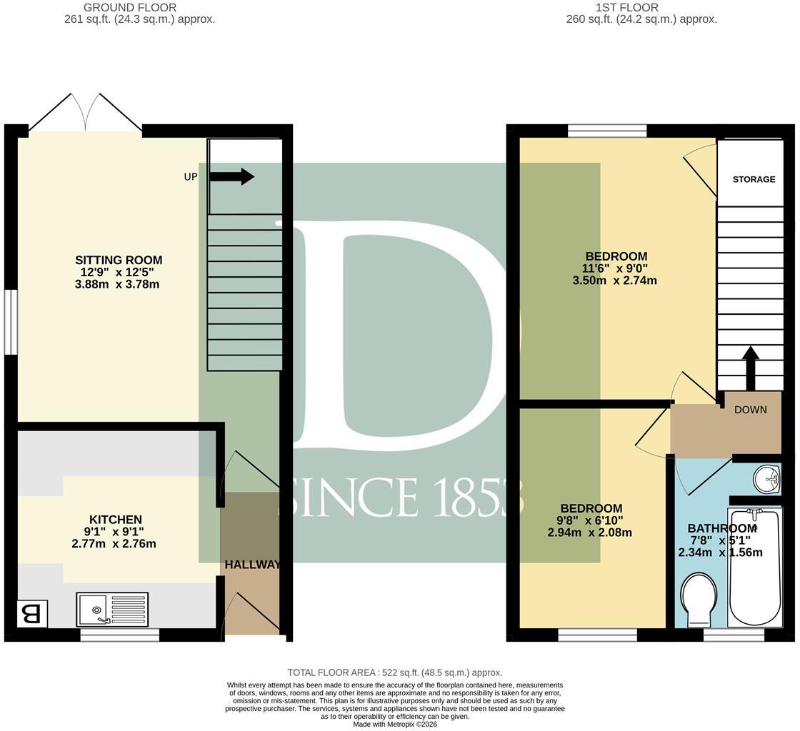 9, Old Priory Gardens, Wangford floorplan