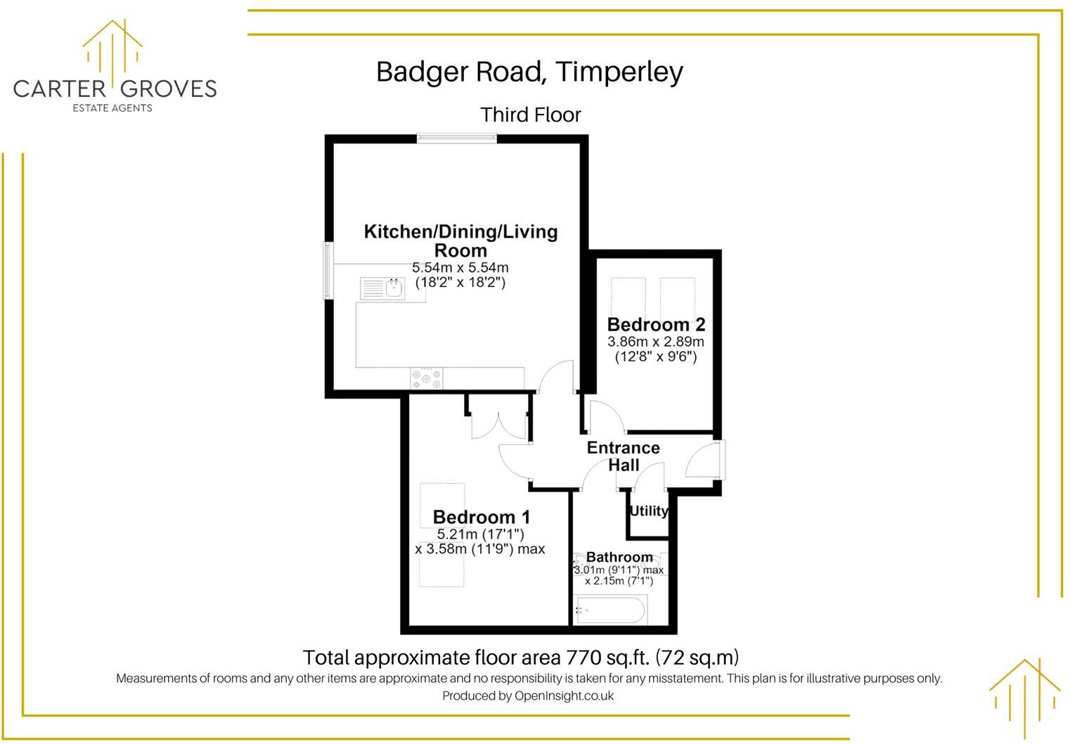 Badger Road, West Timperley, Altrincham, Greater Manchester, WA14 floorplan