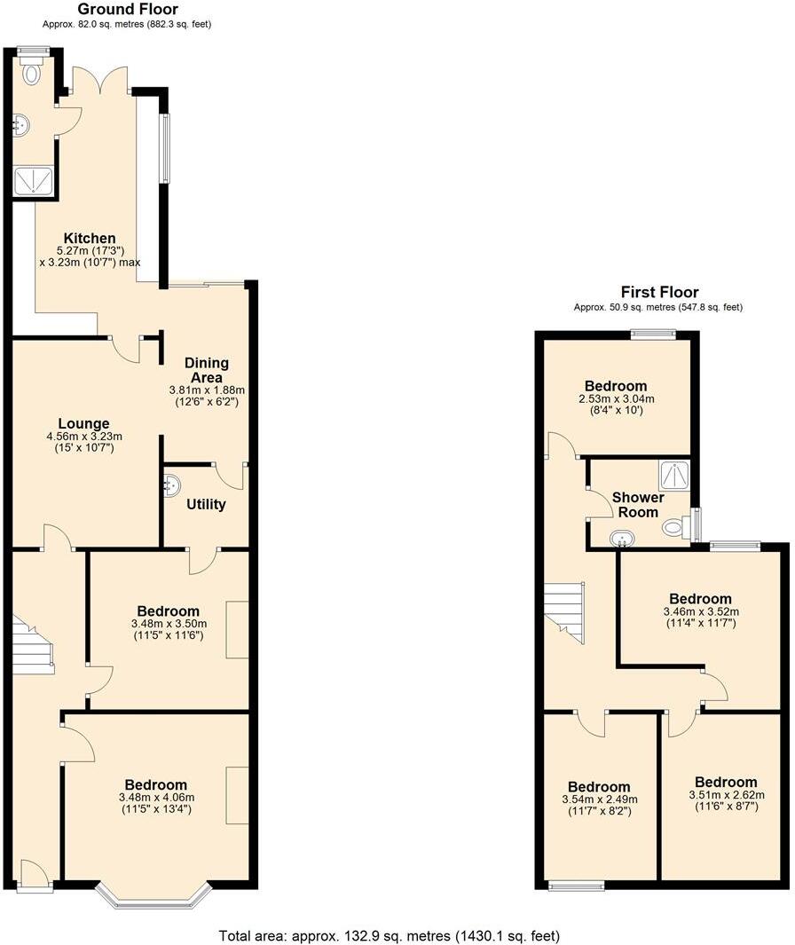 Woodville Road, Cathays floorplan