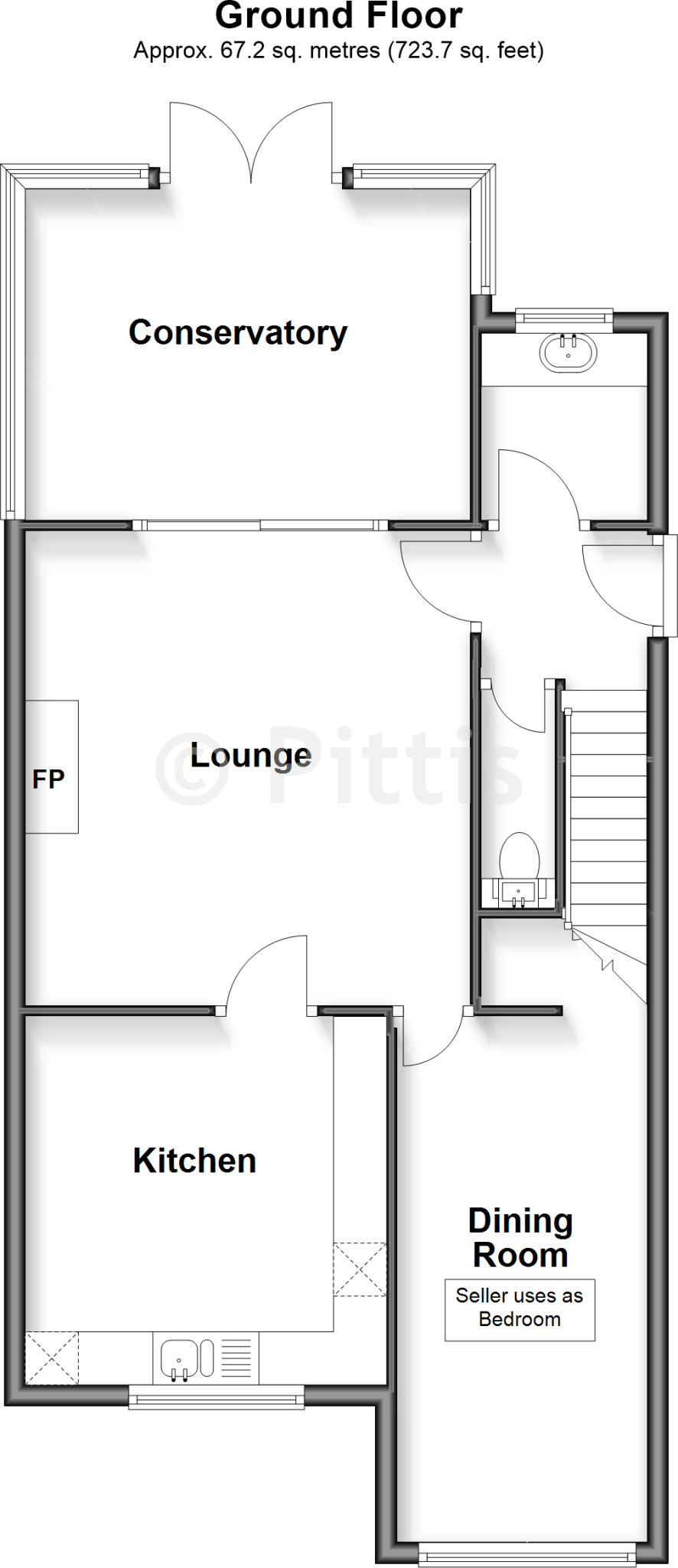 Pitt Street, Ryde, Isle of Wight floorplan