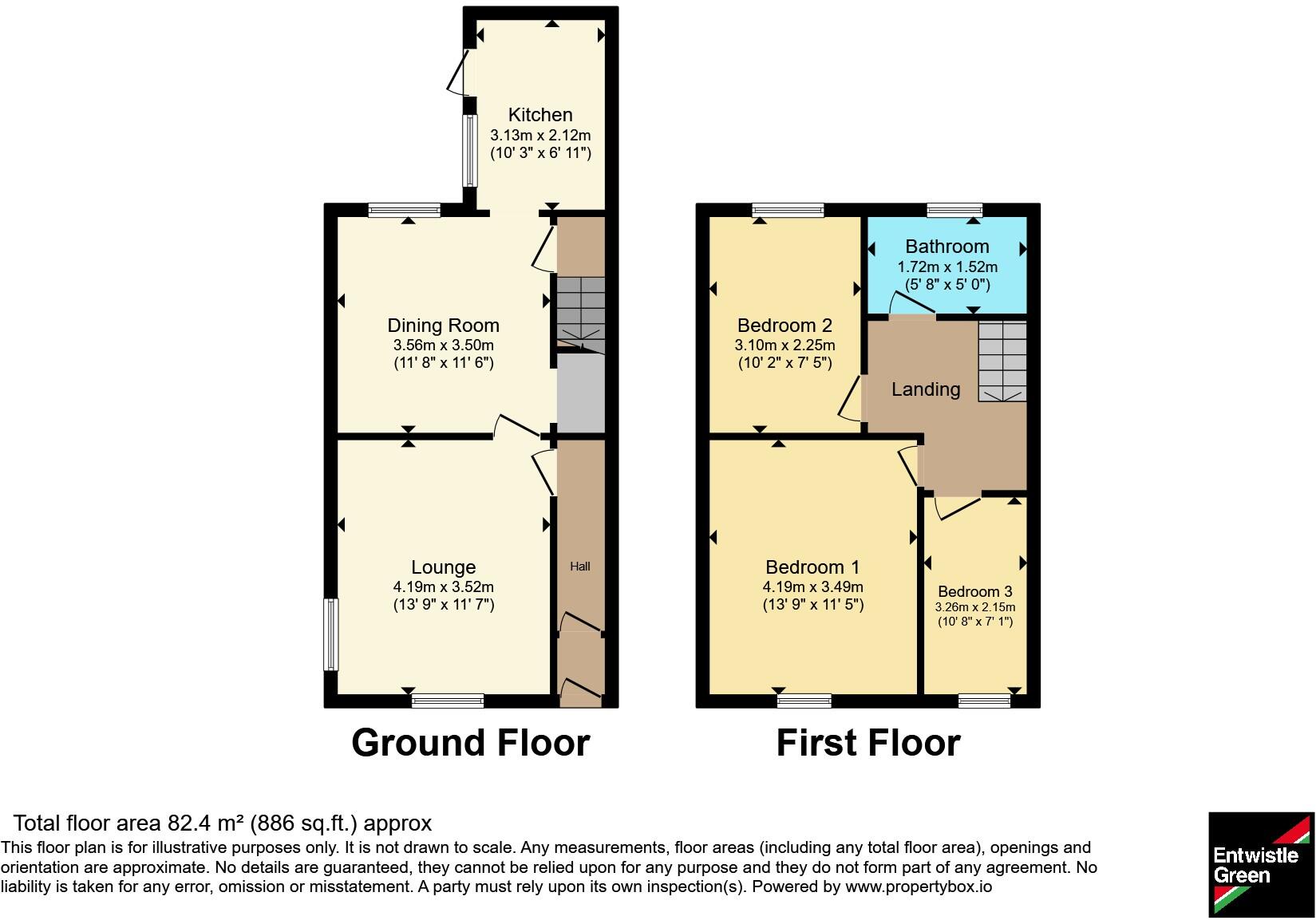 St. Davids Road, Preston, Lancashire, PR1 floorplan