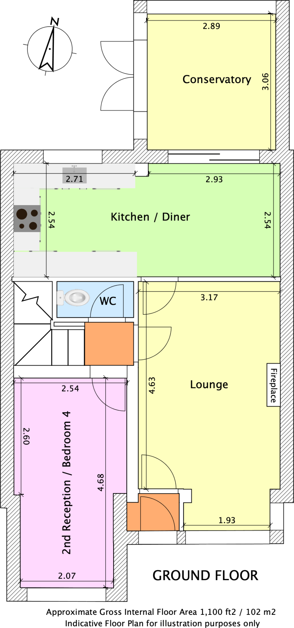 Allwoods Close, Alcester, Warwickshire floorplan