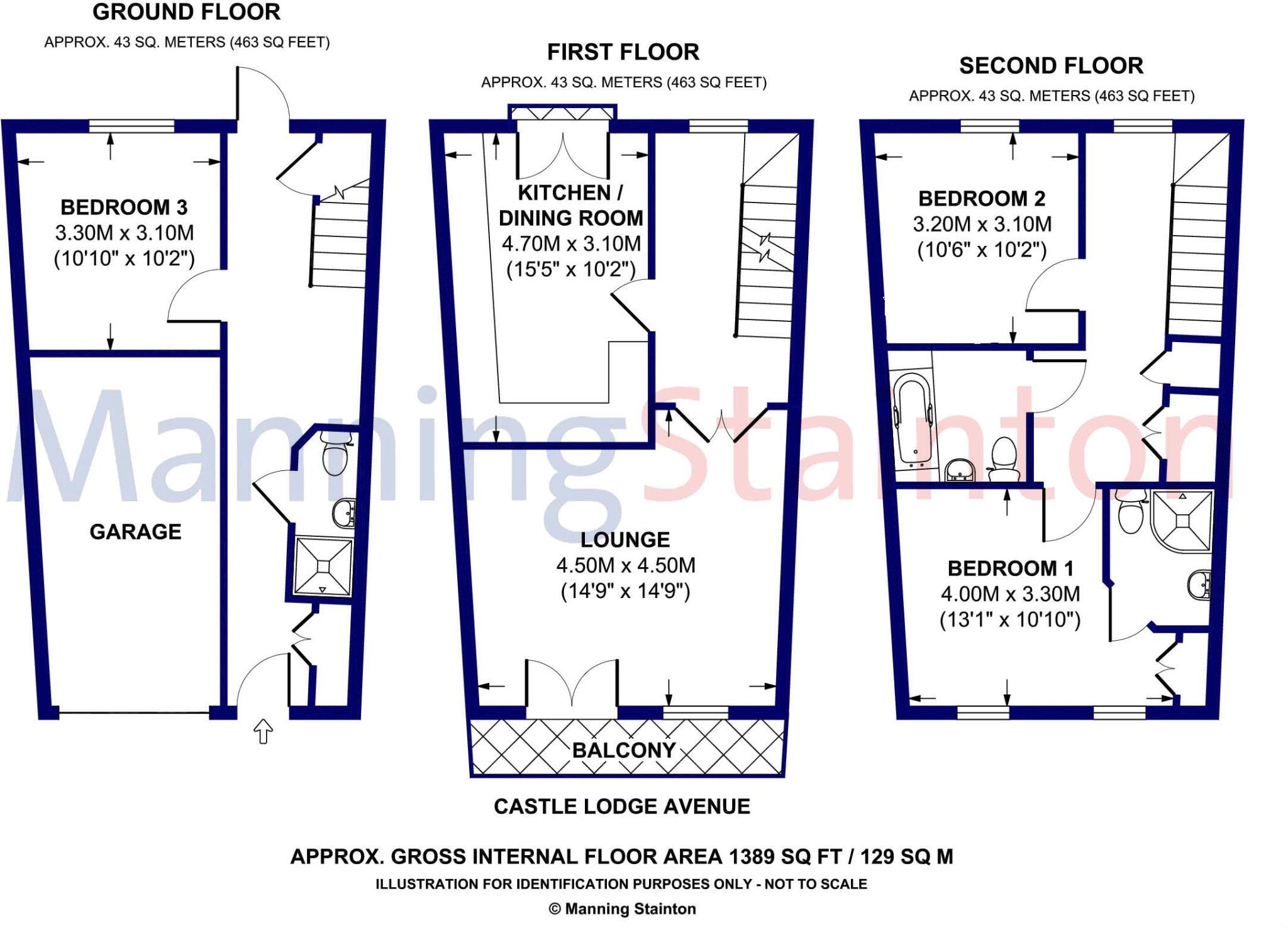 Castle Lodge Avenue, Rothwell, Leeds, West Yorkshire floorplan