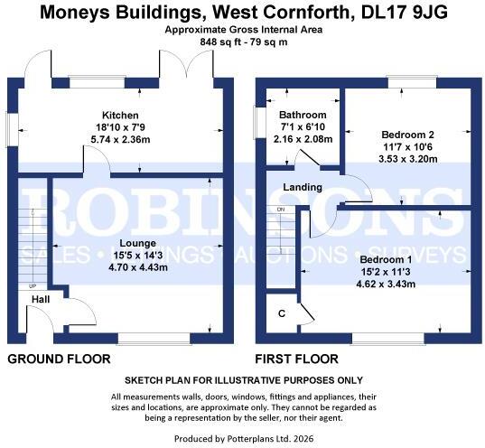 Moneys Buildings, West Cornforth, floorplan