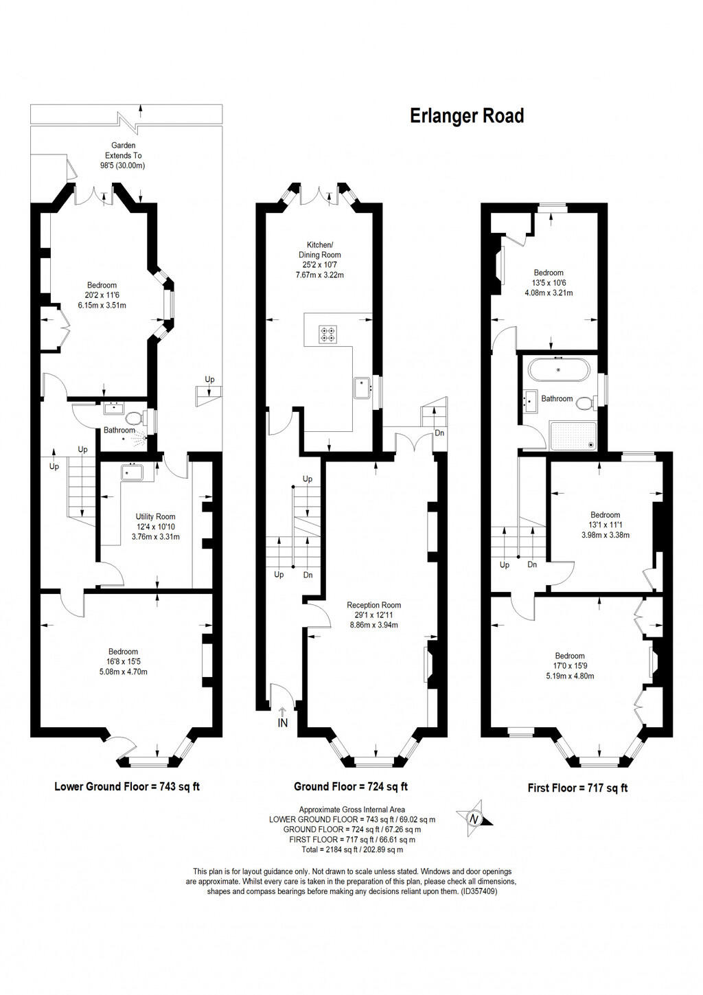 Erlanger Road, New Cross, London, SE14 floorplan