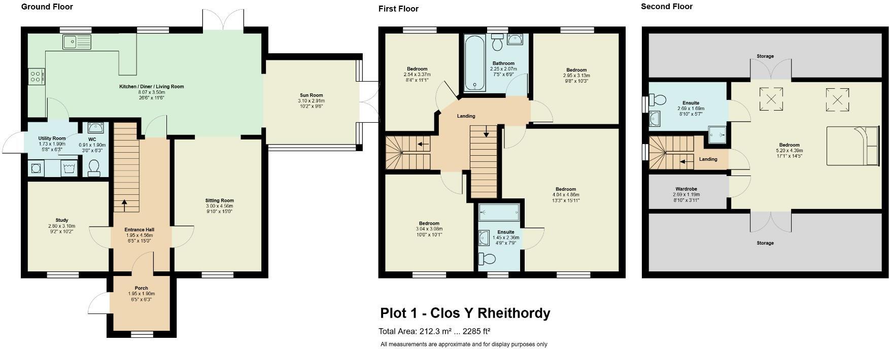 Clos Y Rheithordy, High Street, Nelson floorplan
